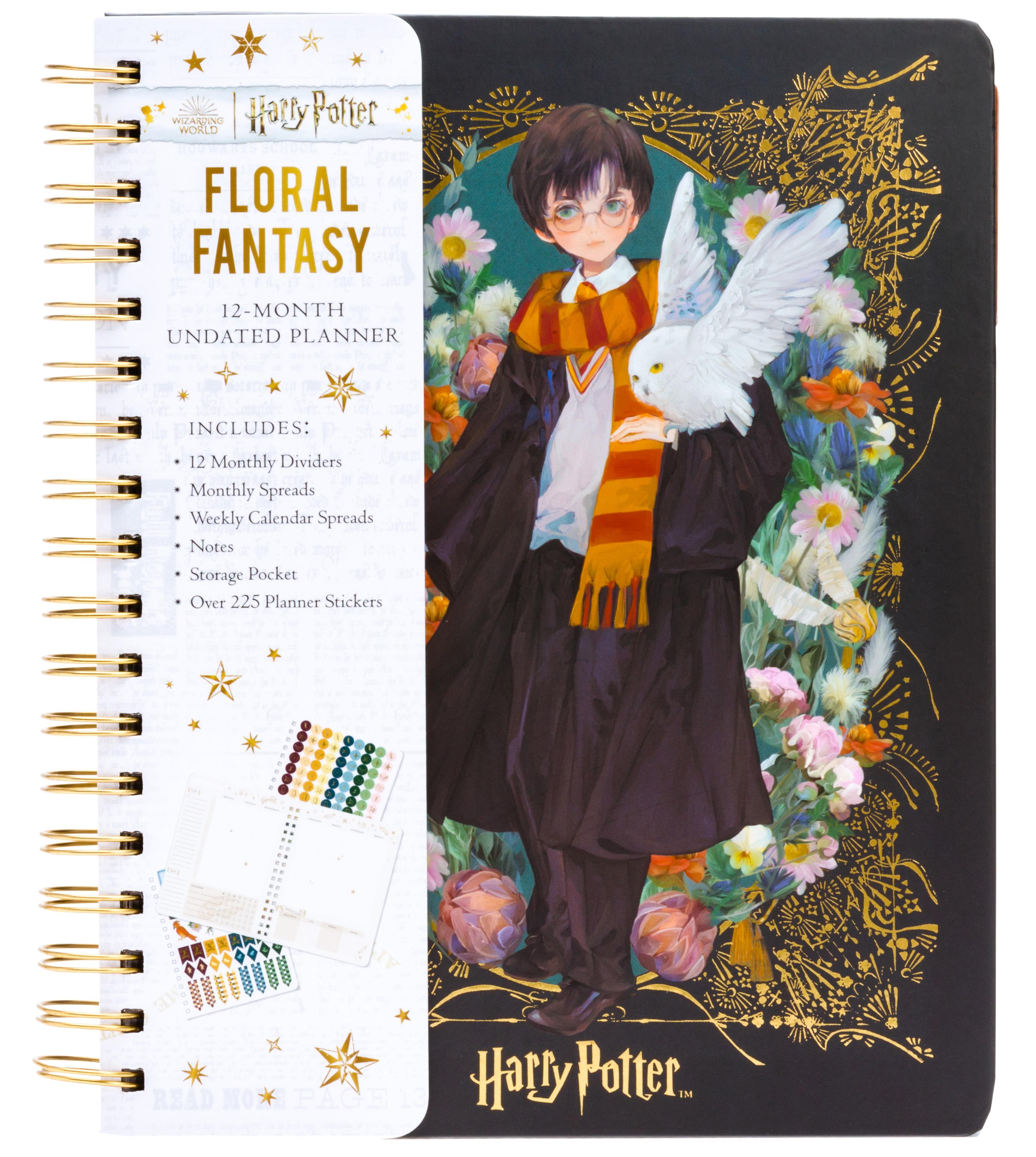 Vorderes Coverbild Harry Potter: Floral Fantasy 12-Month Undated Planner
