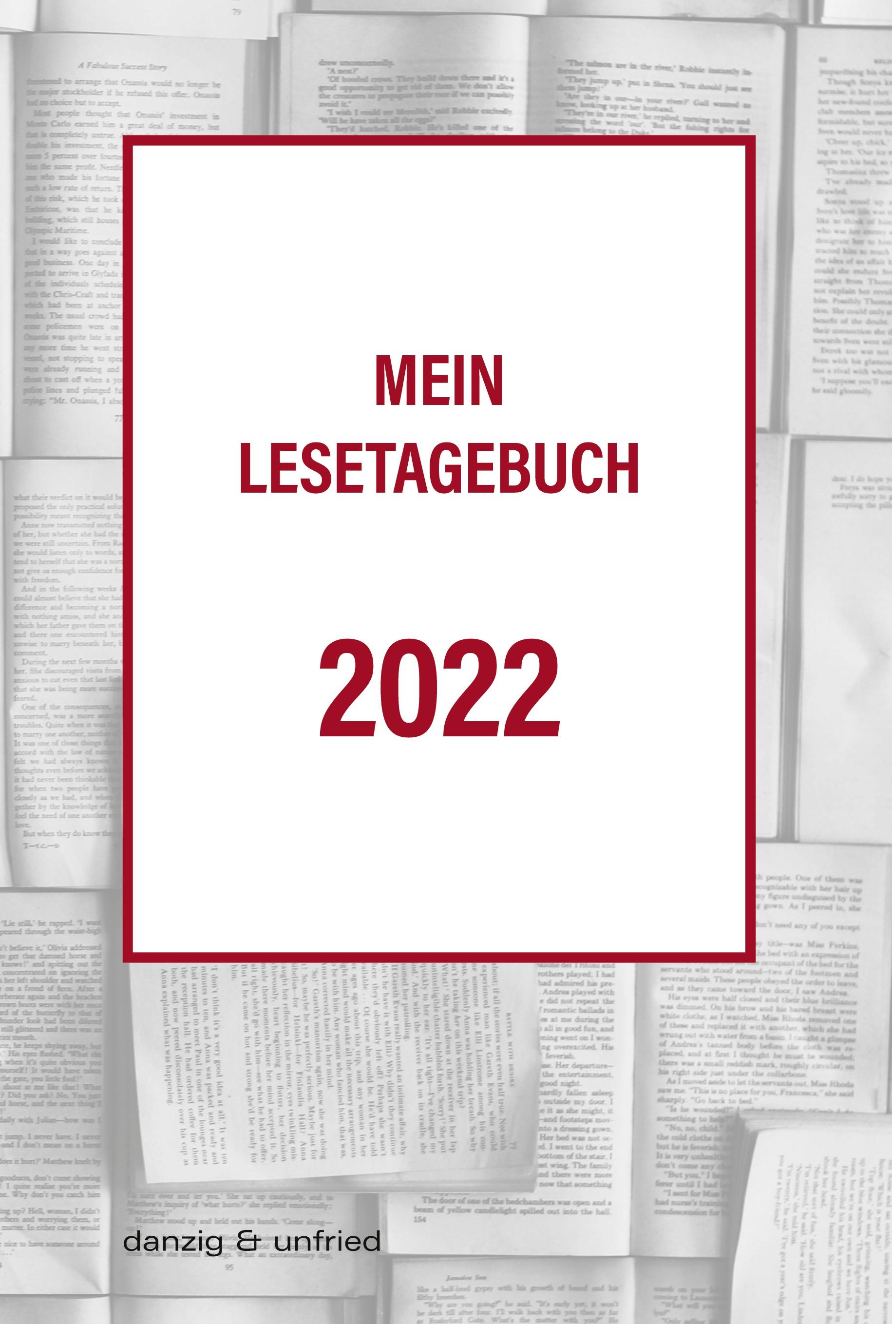 Vorderes Coverbild Mein Lesetagebuch 2022