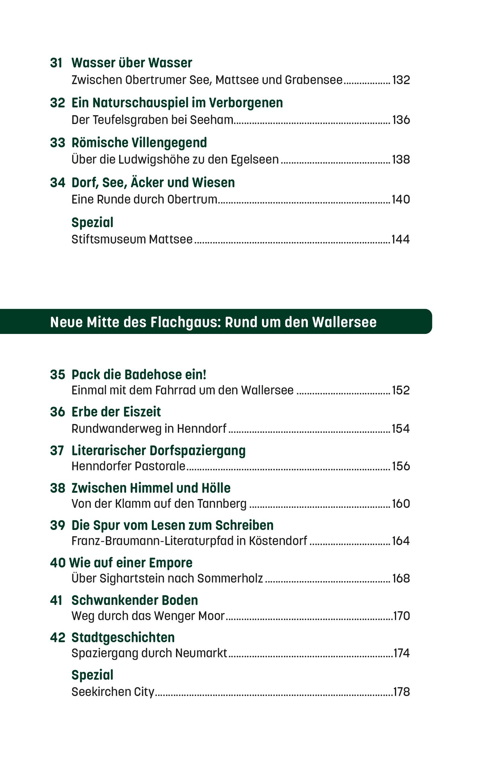 Beispielinhalt (Bild) Wandern mit Weitblick / Wandern mit Weitblick im Flachgau