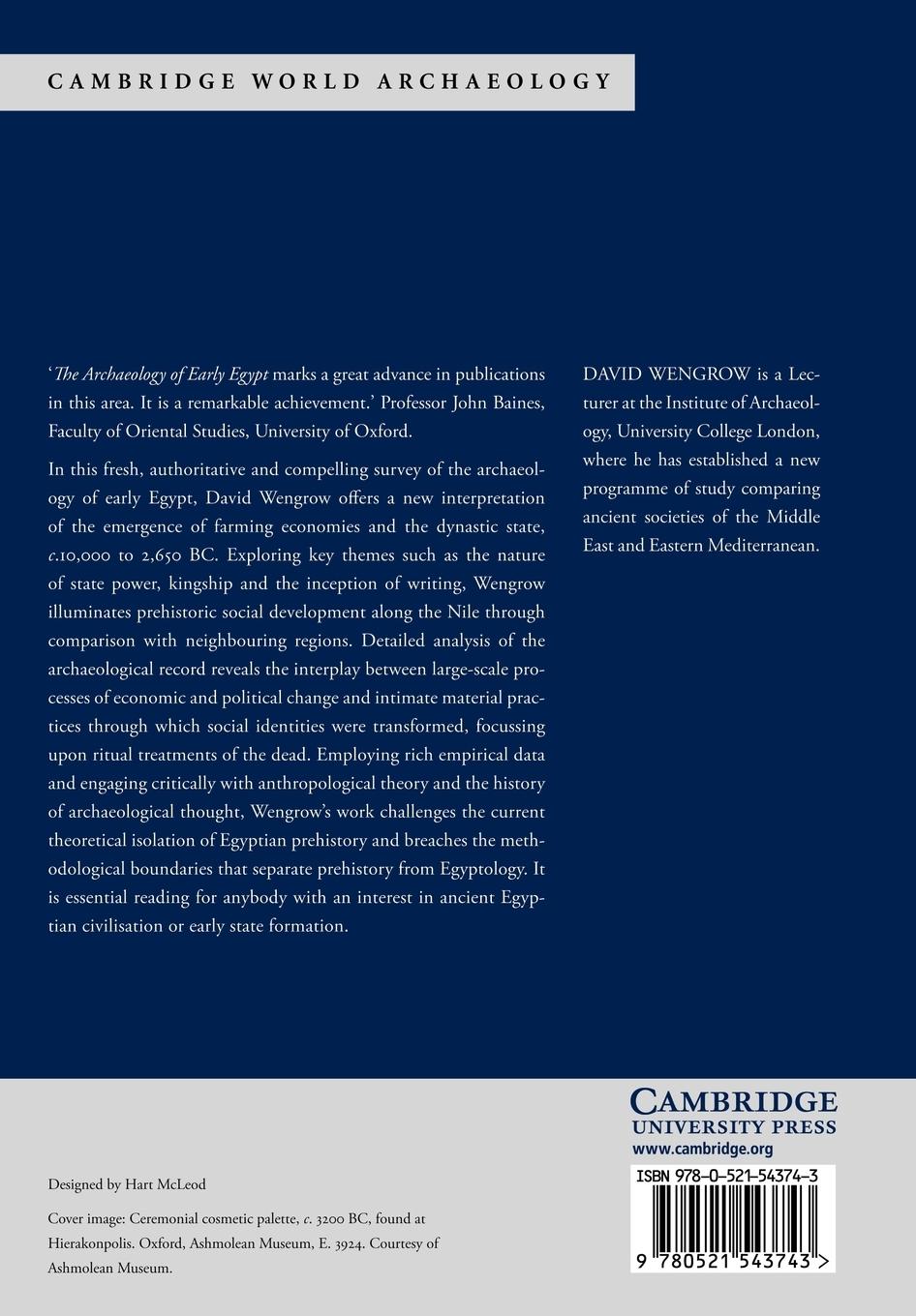 Rückseitencover The Archaeology of Early Egypt