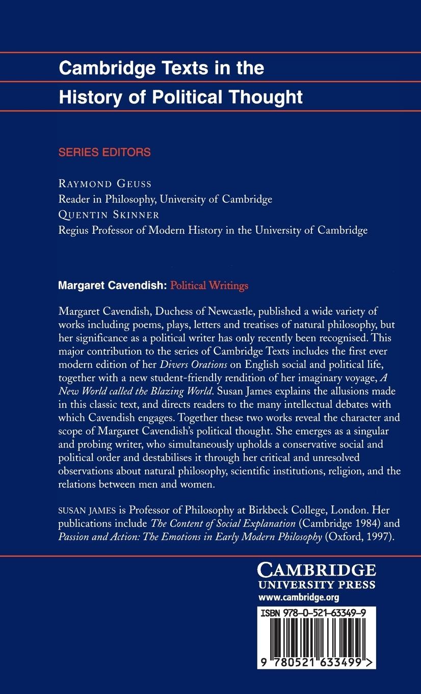 Rückseitencover Margaret Cavendish