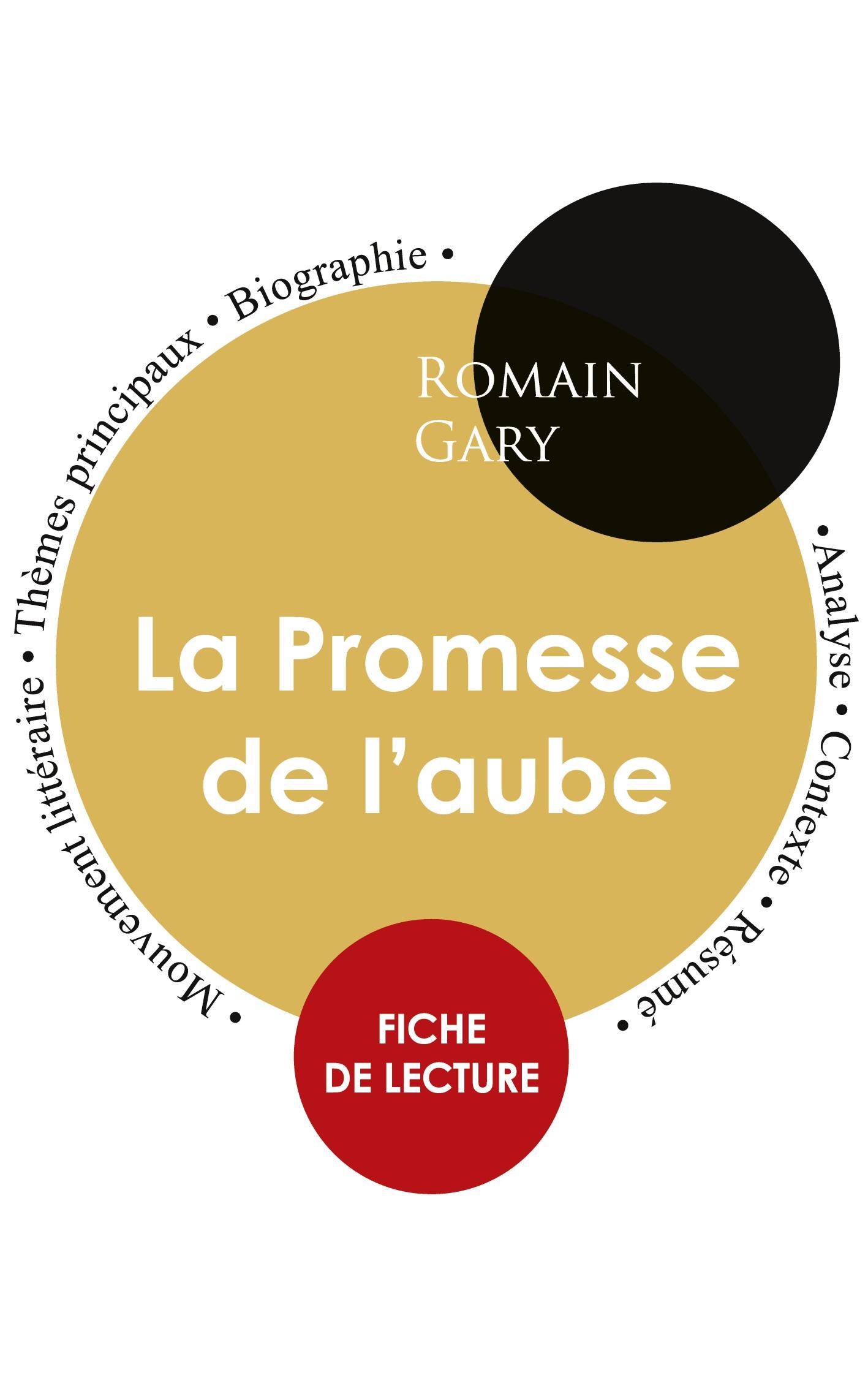 Vorderes Coverbild Fiche de lecture La Promesse de l'aube (Étude intégrale)