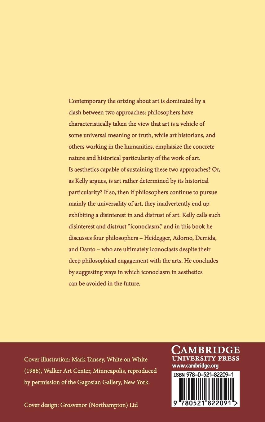 Rückseitencover Iconoclasm in Aesthetics