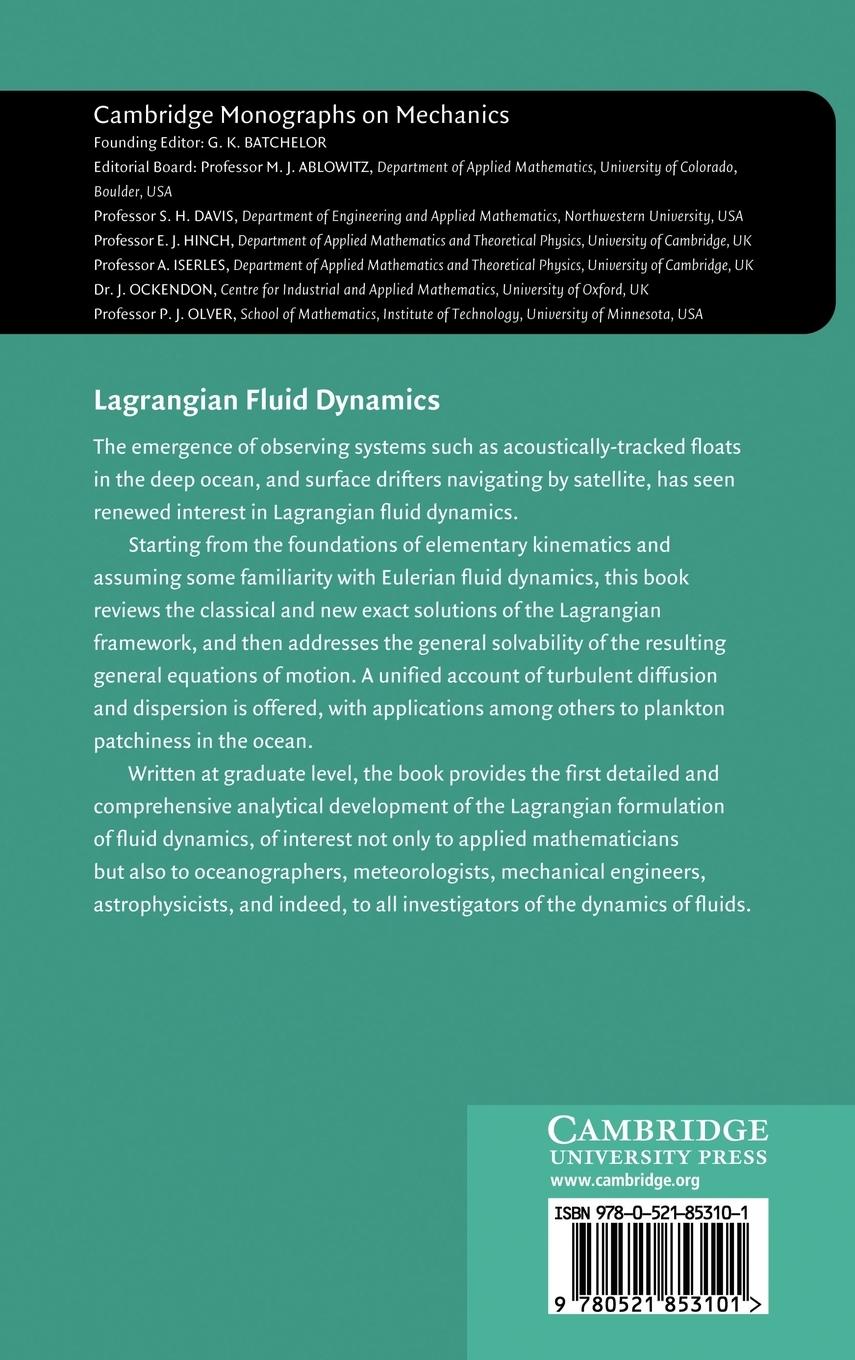 Rückseitencover Lagrangian Fluid Dynamics
