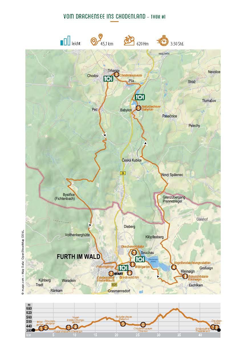 Beispielinhalt (Bild) Genussradeln im Bayerischen Wald