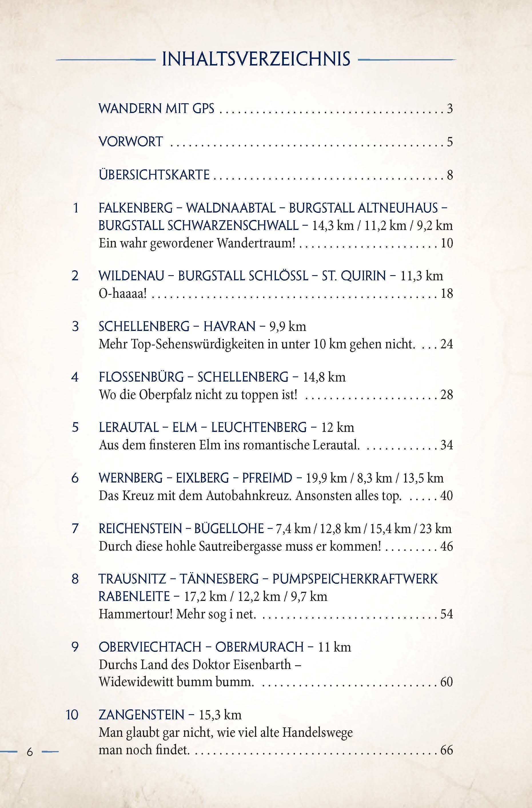 Beispielinhalt (Bild) Burgen-Wanderungen im Herzen der Oberpfalz