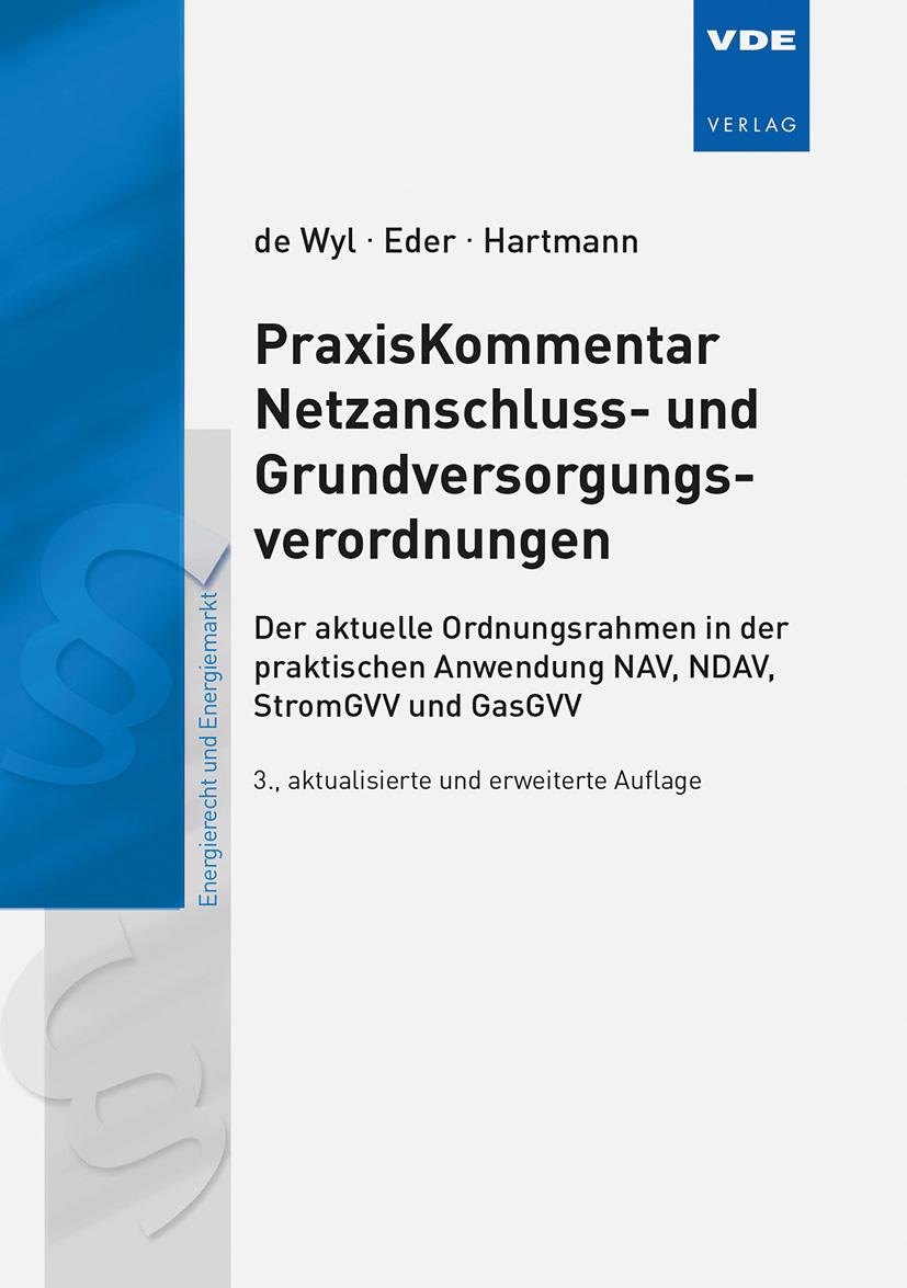 Beispielinhalt (Bild) PraxisKommentar Netzanschluss- und Grundversorgungsverordnungen