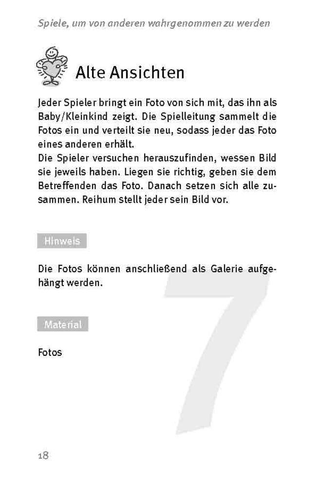 Beispielinhalt (Bild) Die 50 besten Spiele für mehr Selbstliebe. Für 12- bis 16-Jährige