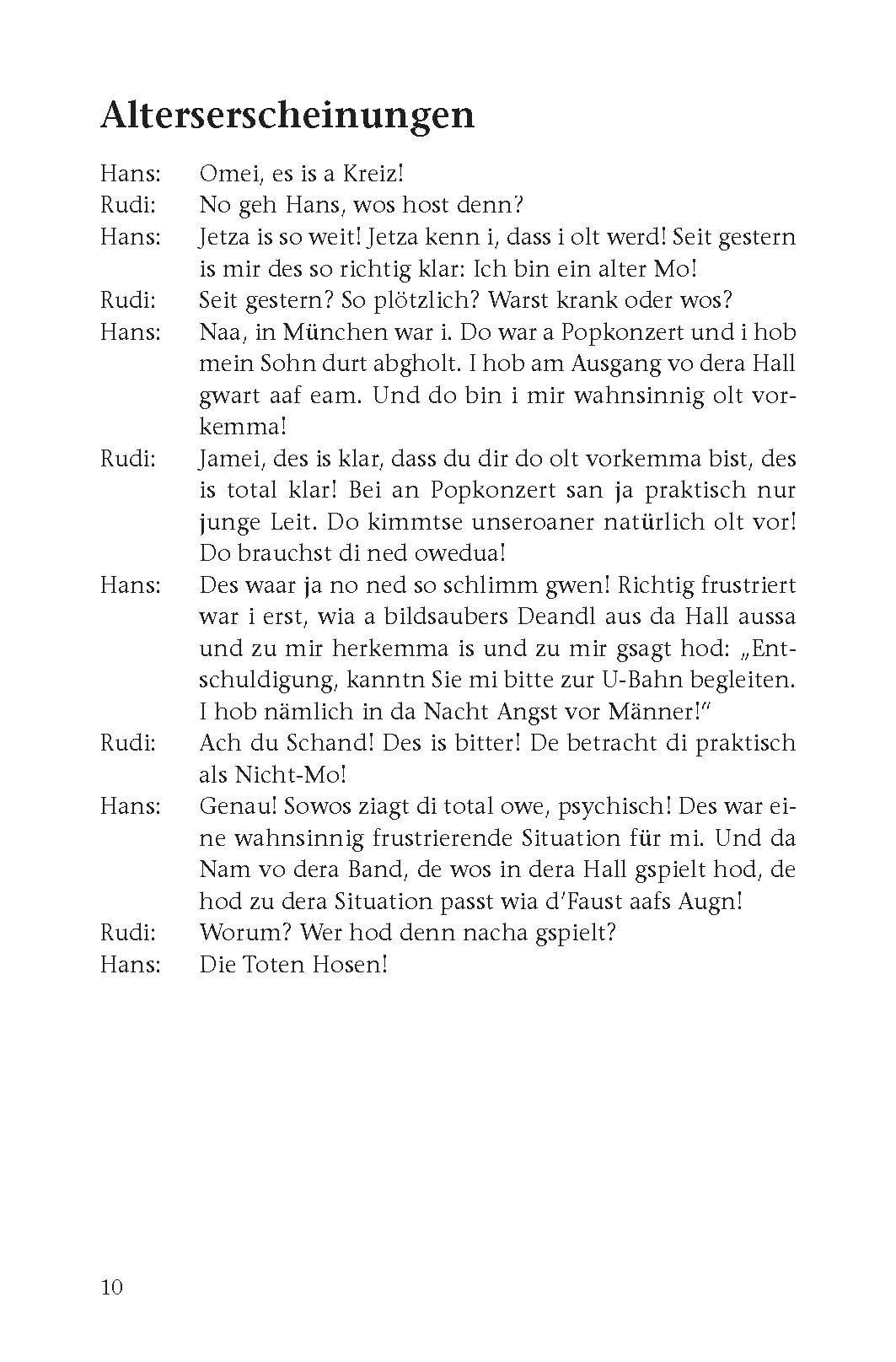 Beispielinhalt (Bild) Möchten'S ned probieren?