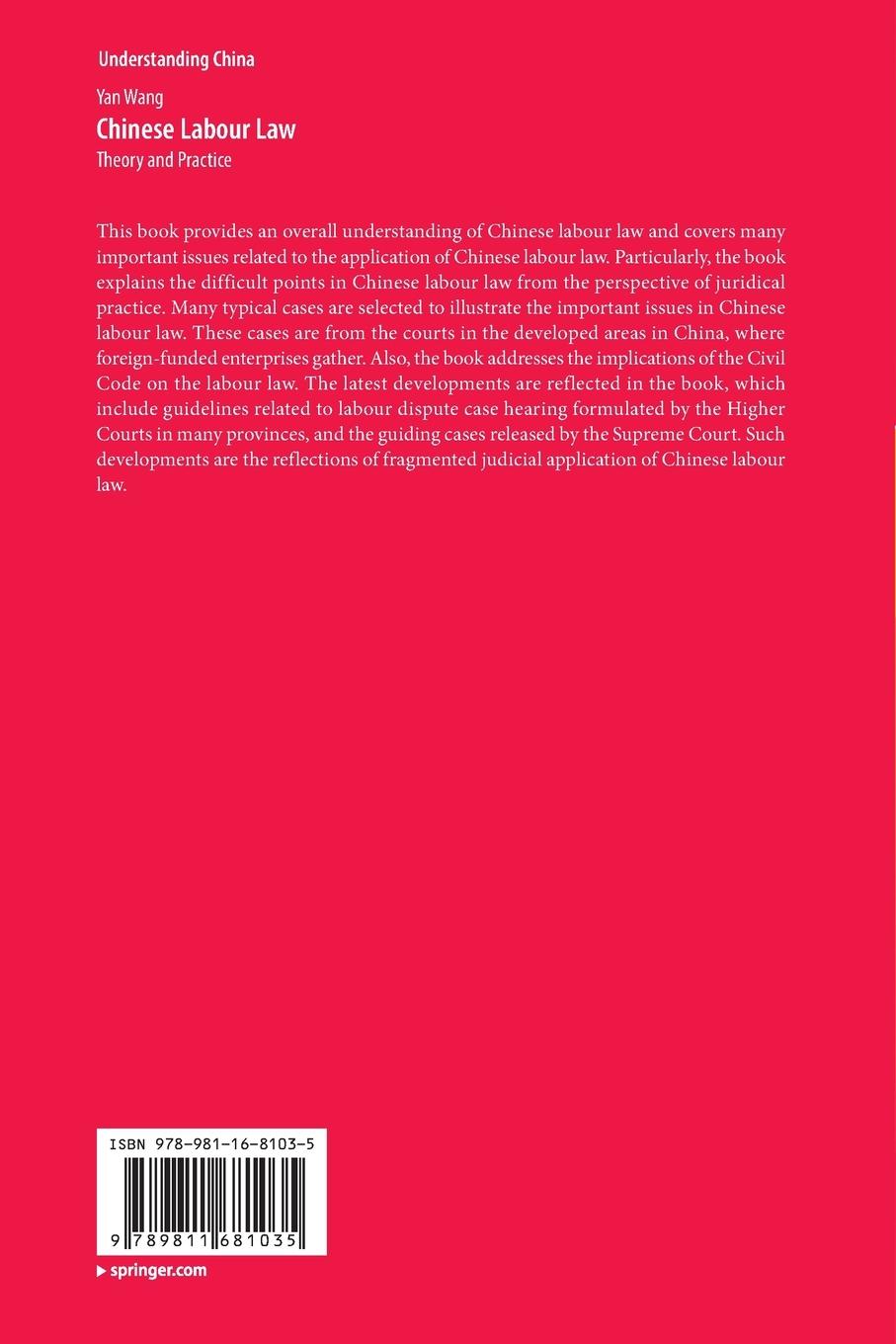 Rückseitencover Chinese Labour Law
