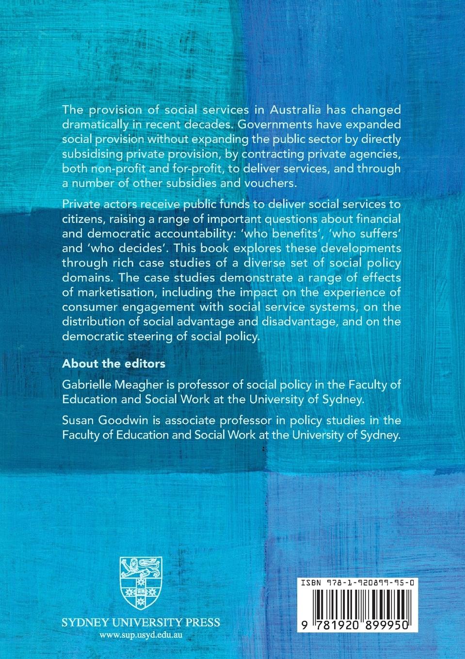 Rückseitencover Markets, Rights and Power in Australian Social Policy