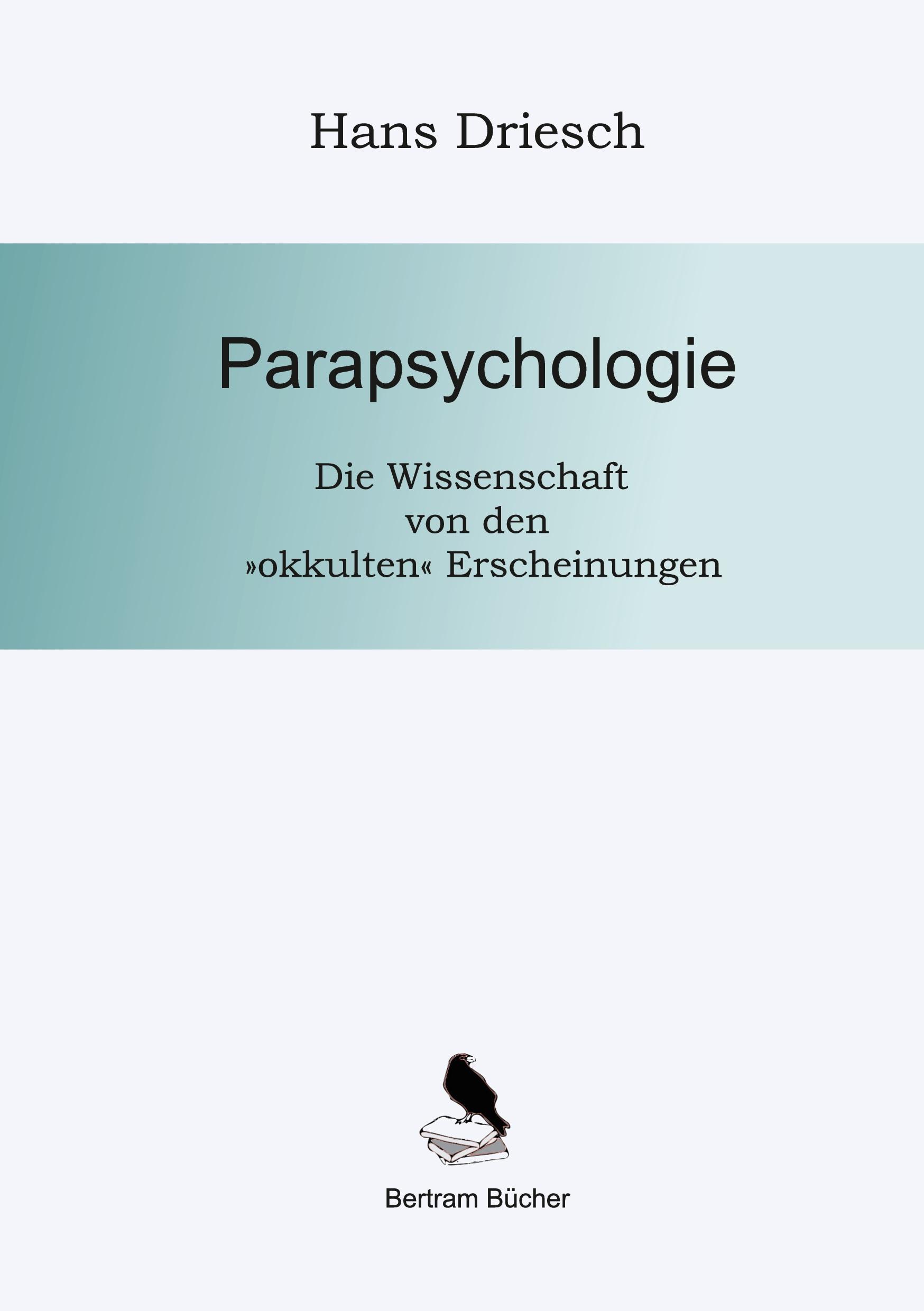 Vorderes Coverbild Parapsychologie