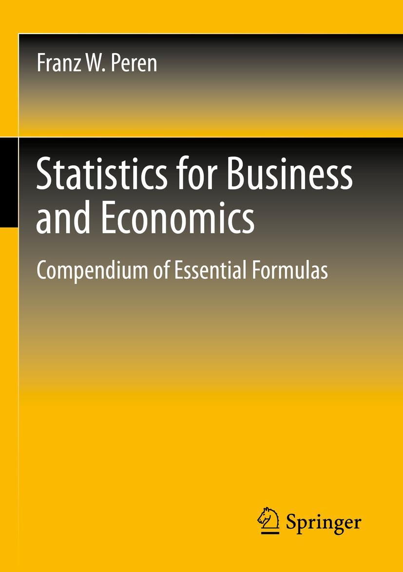 Vorderes Coverbild Statistics for Business and Economics