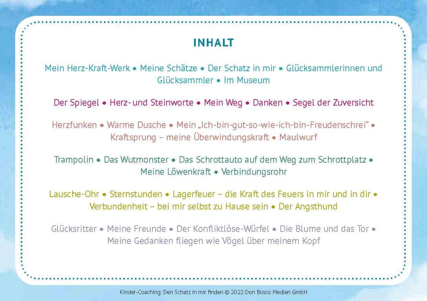 Beispielinhalt (Bild) Kinder-Coaching: Den Schatz in mir finden