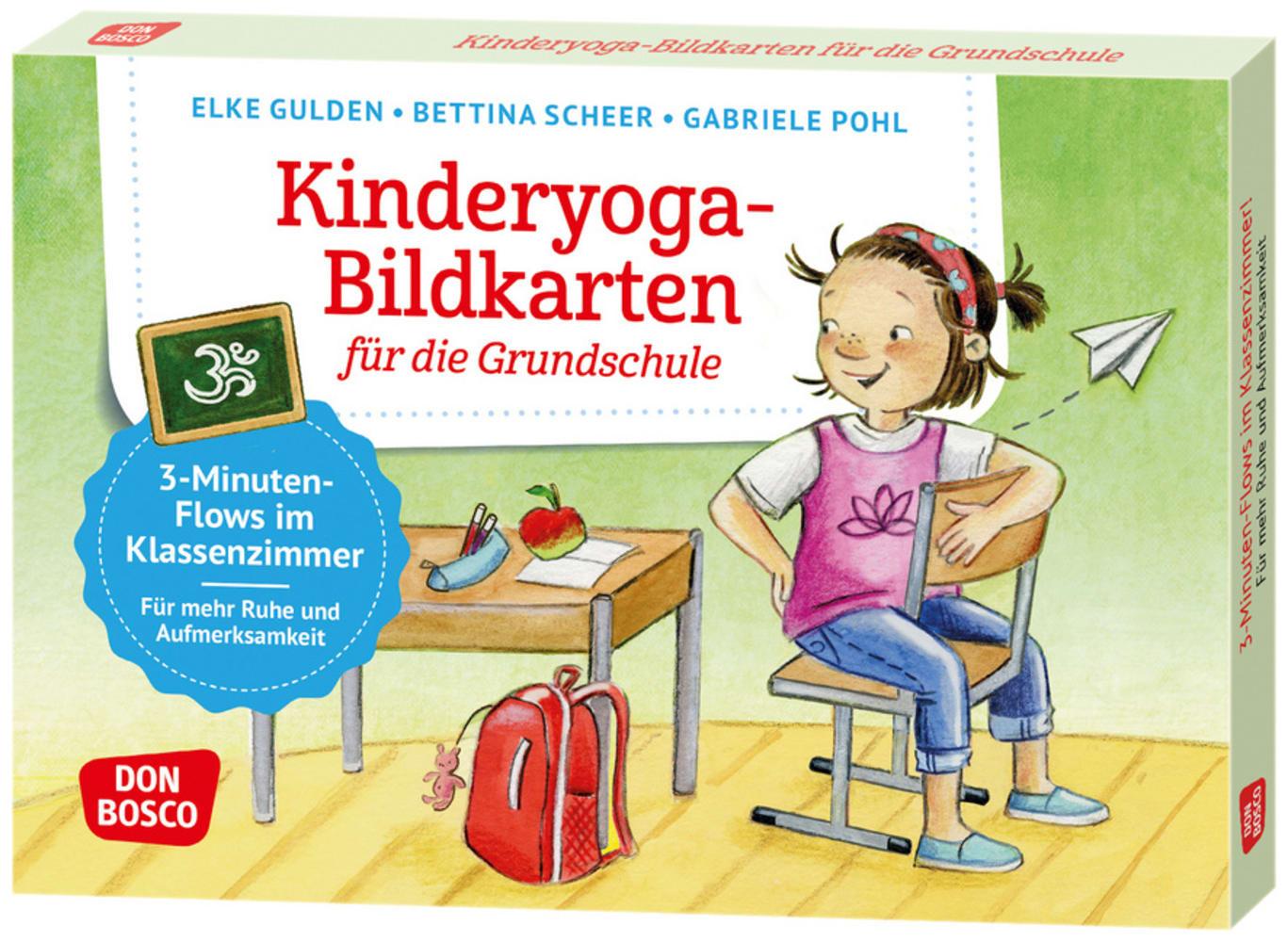 Vorderes Coverbild Kinderyoga-Bildkarten für die Grundschule