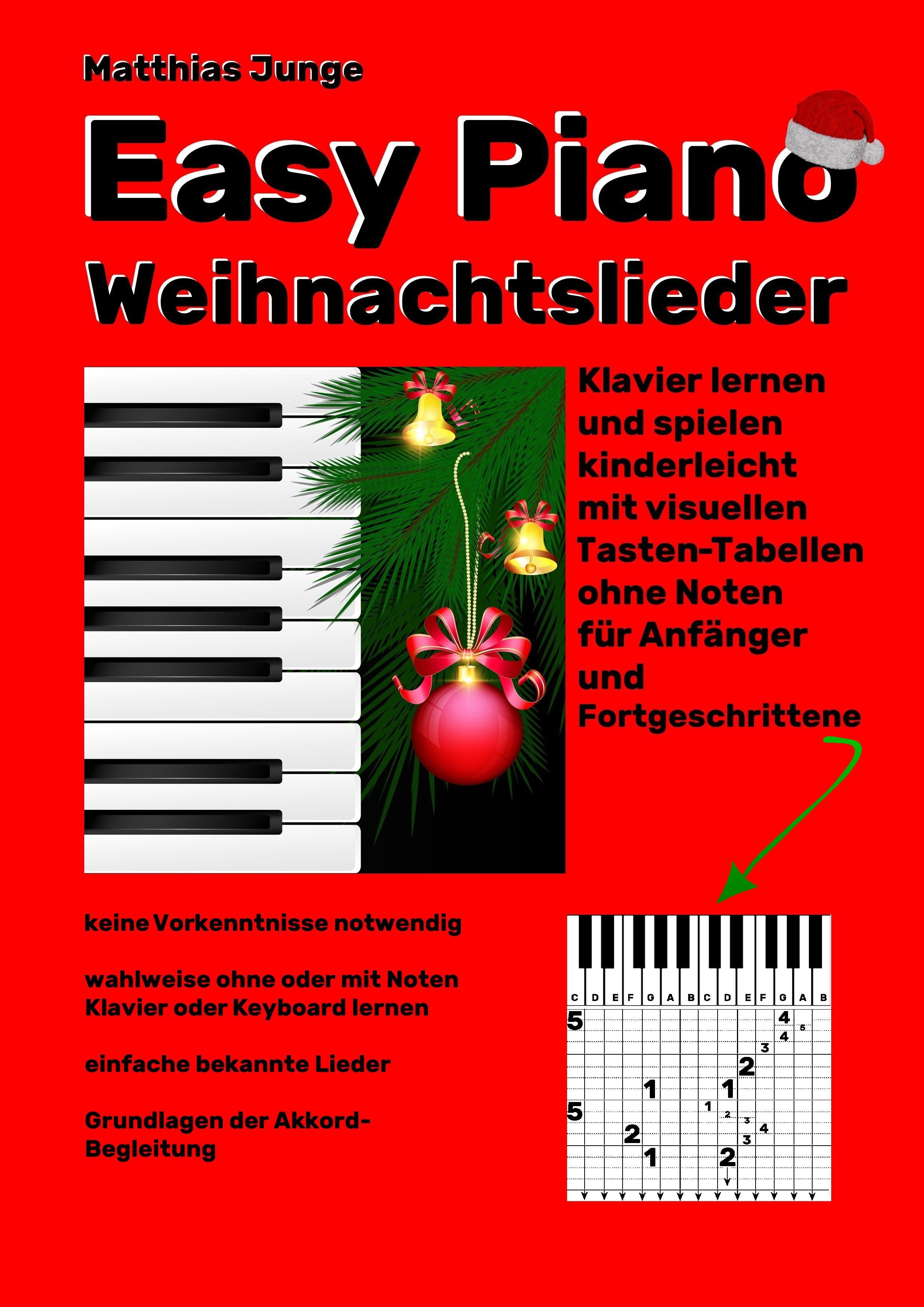 Vorderes Coverbild Easy Piano Weihnachtslieder