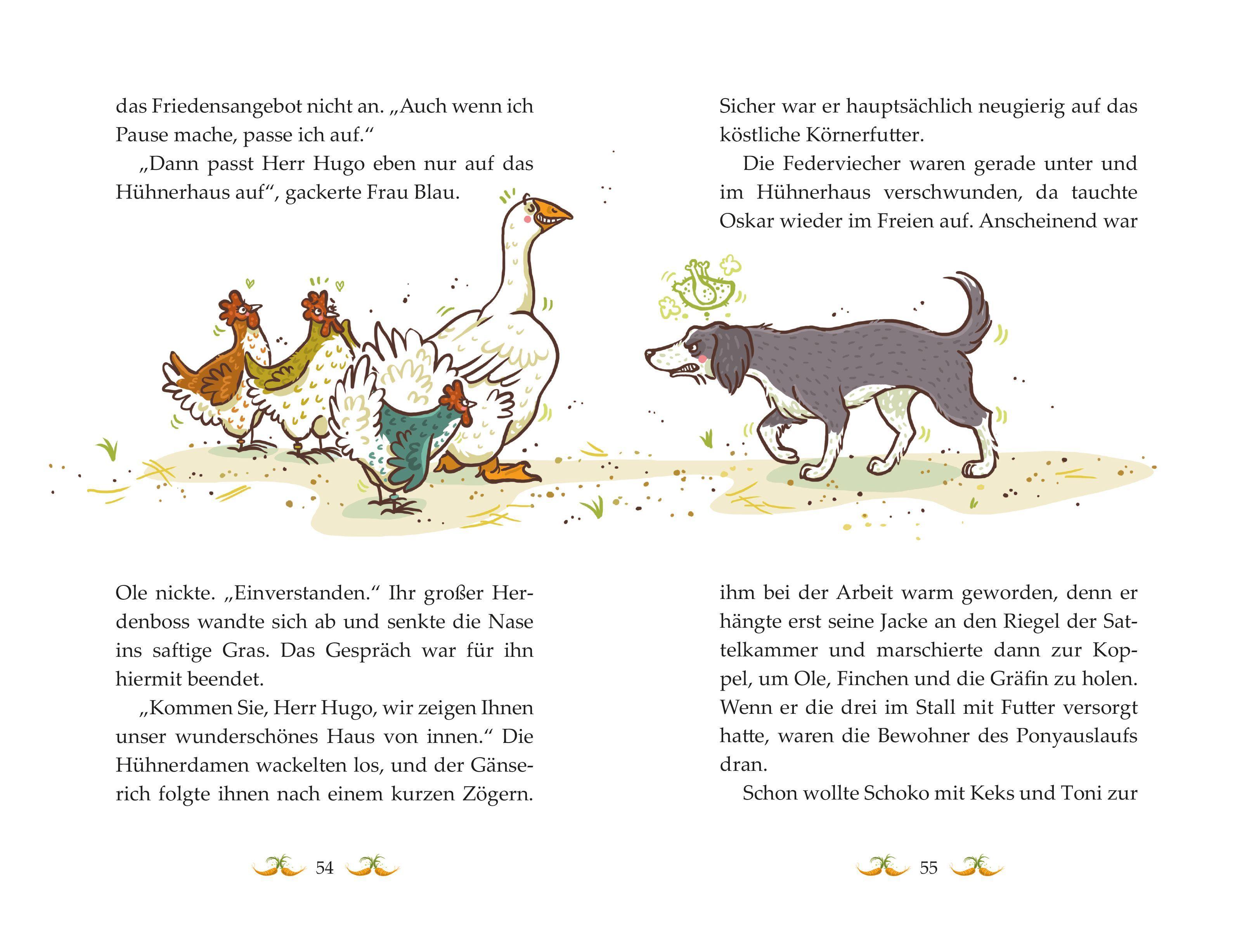 Beispielinhalt (Bild) Die Haferhorde - Gans schön gefährlich! Band 19