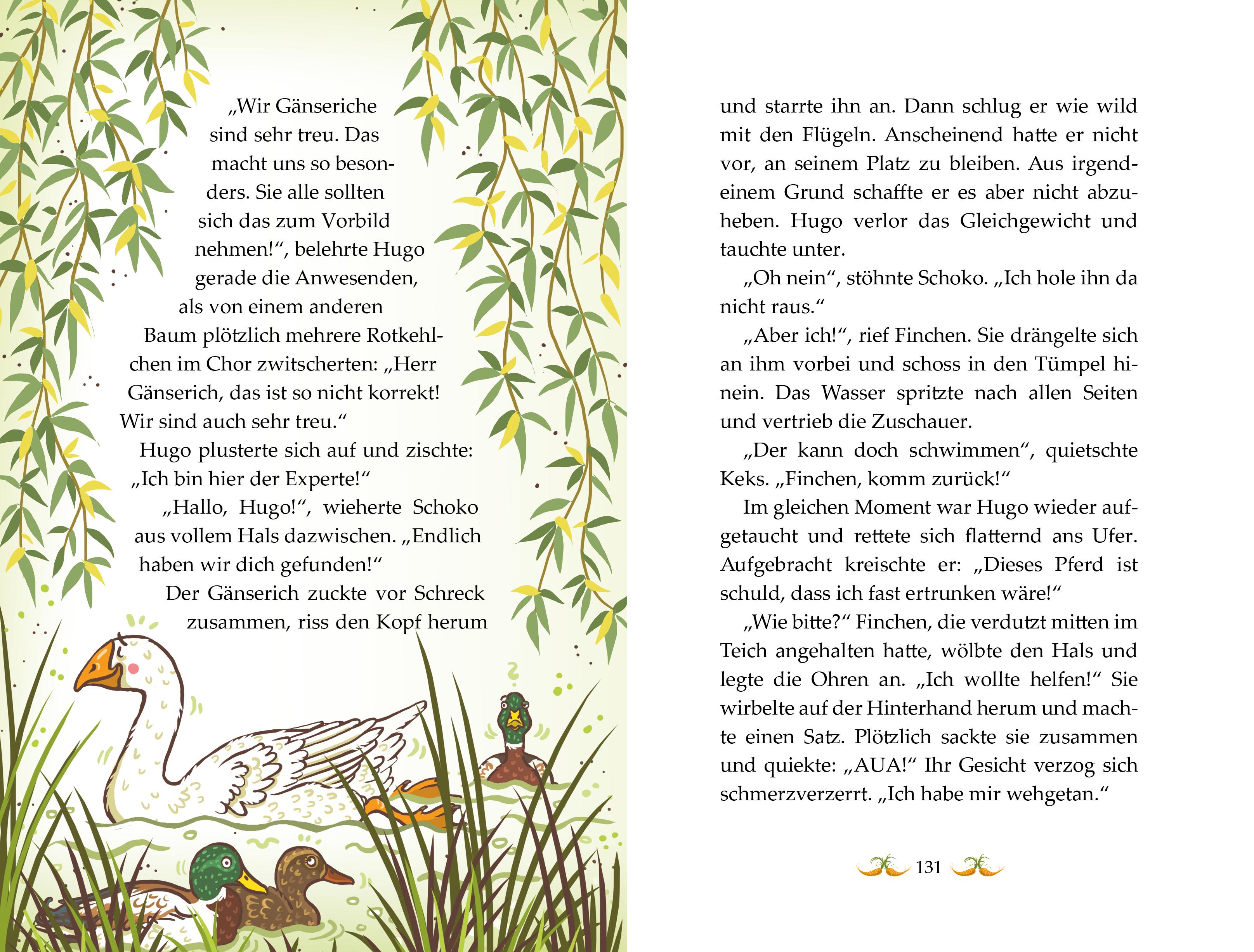 Beispielinhalt (Bild) Die Haferhorde - Gans schön gefährlich! Band 19