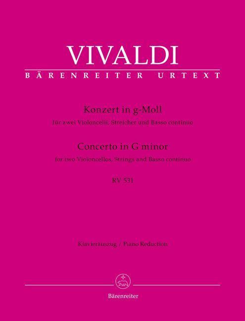 Vorderes Coverbild Konzert für zwei Violoncelli, Streicher und Basso continuo g-Moll RV 531
