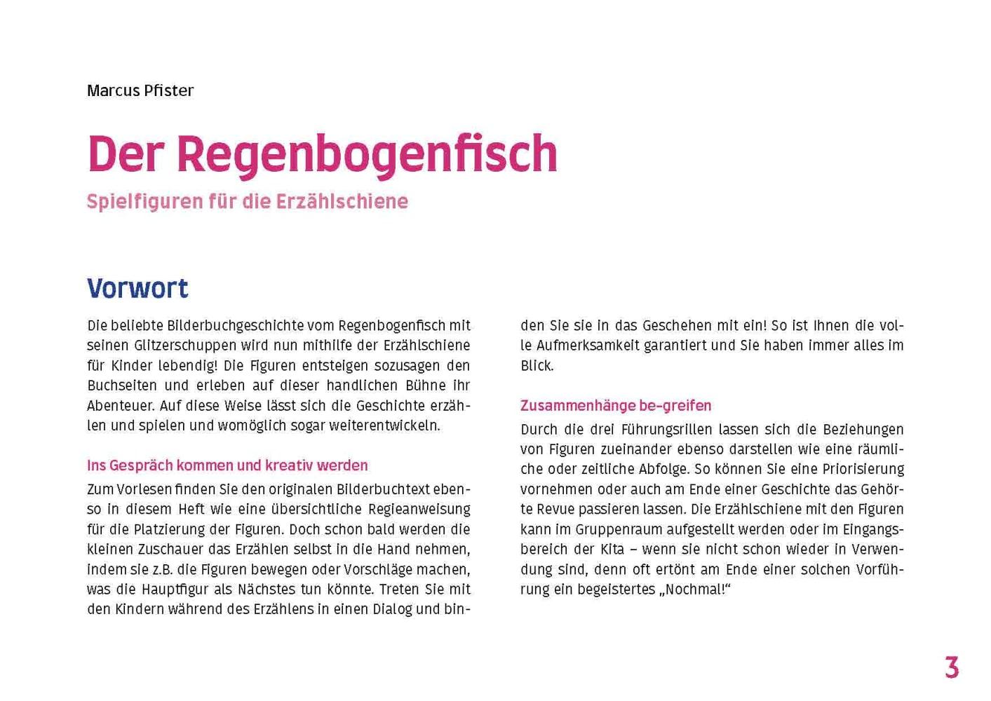 Beispielinhalt (Bild) Der Regenbogenfisch, mit schillernden Schuppen