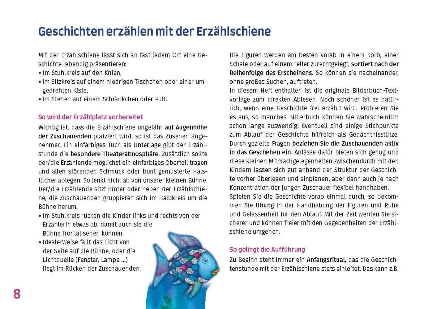 Beispielinhalt (Bild) Der Regenbogenfisch, mit schillernden Schuppen