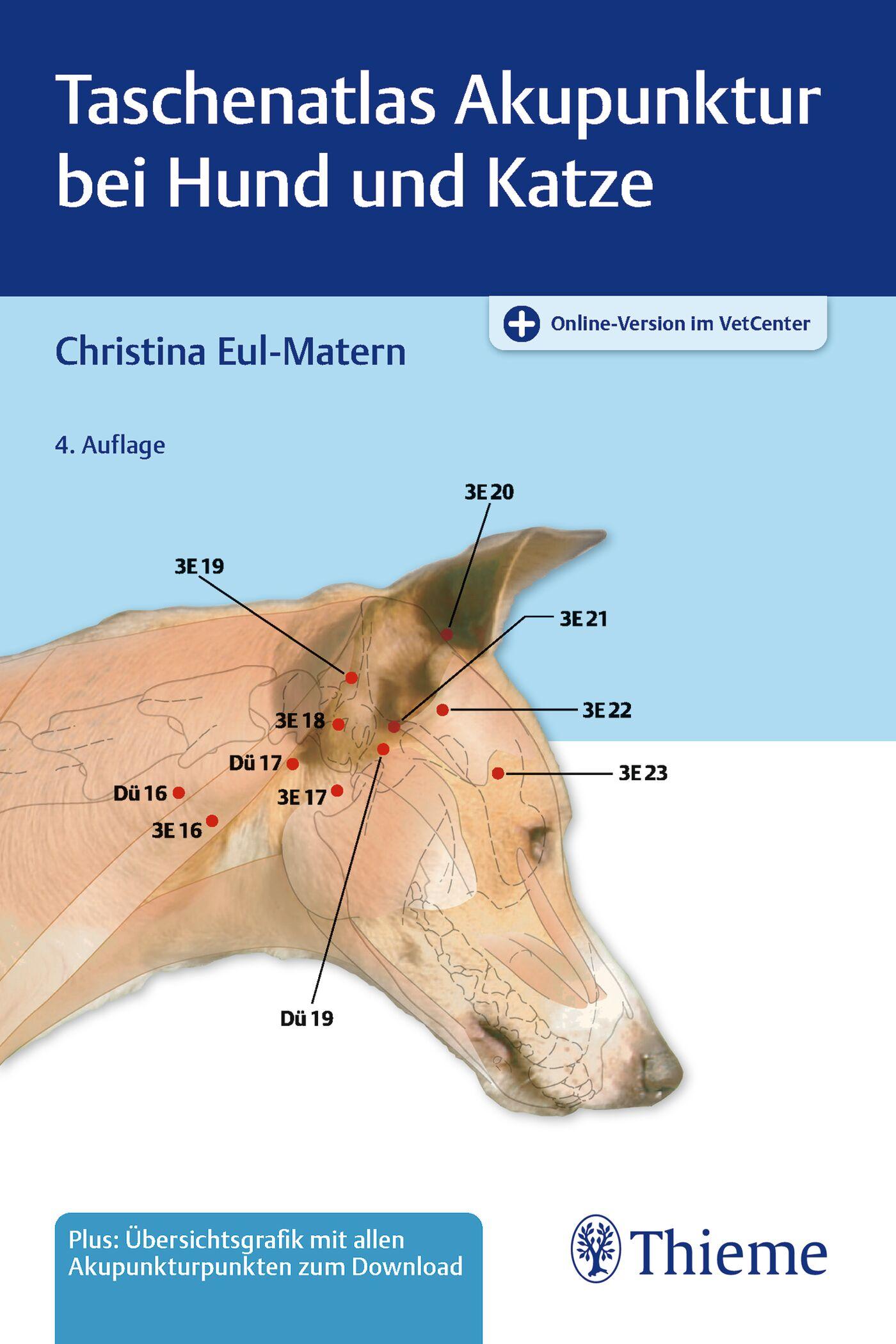 Vorderes Coverbild Taschenatlas Akupunktur bei Hund und Katze