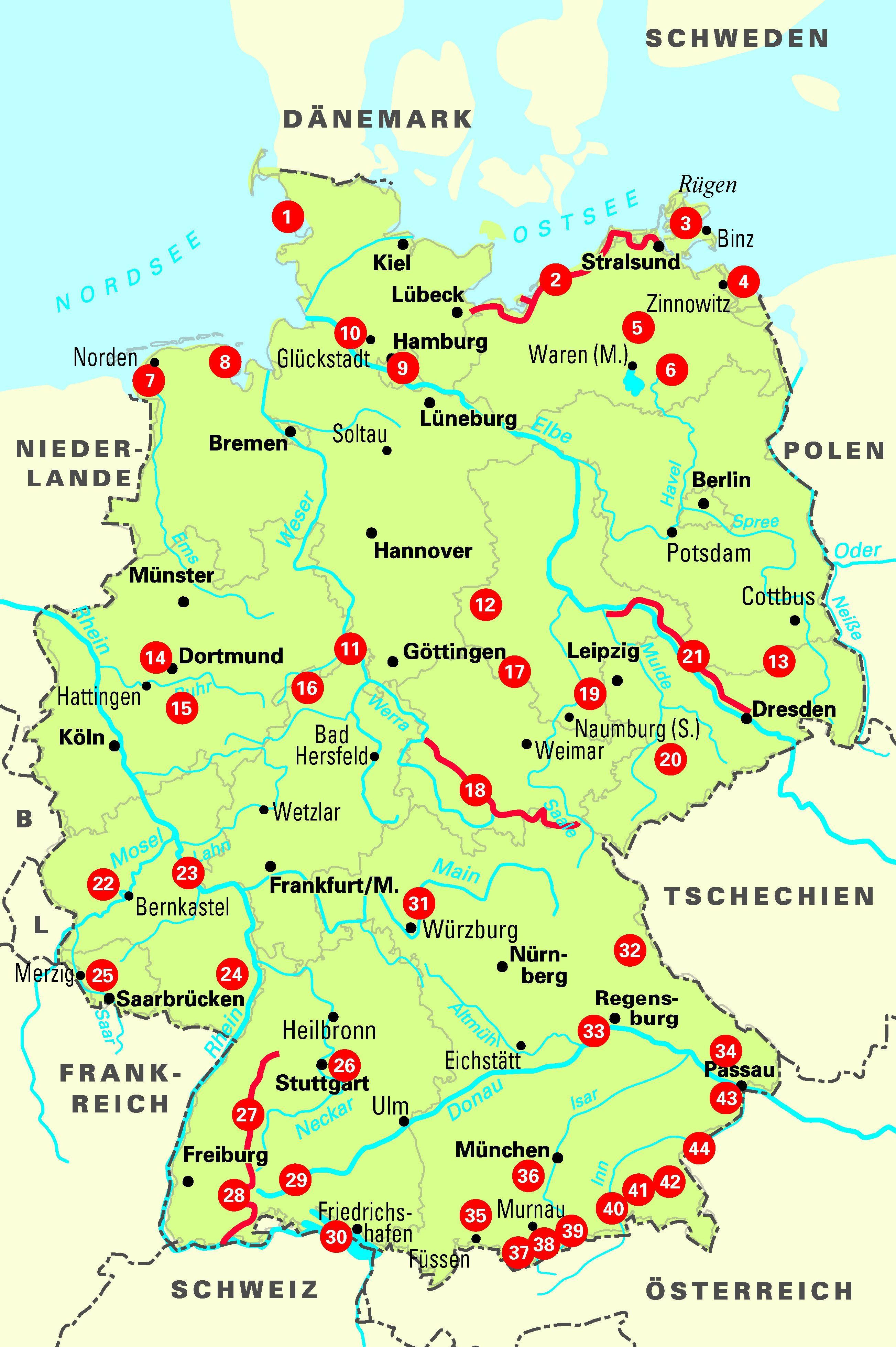 Beispielinhalt (Bild) Die 44 schönsten Panorama-E-Bike-Touren in Deutschland