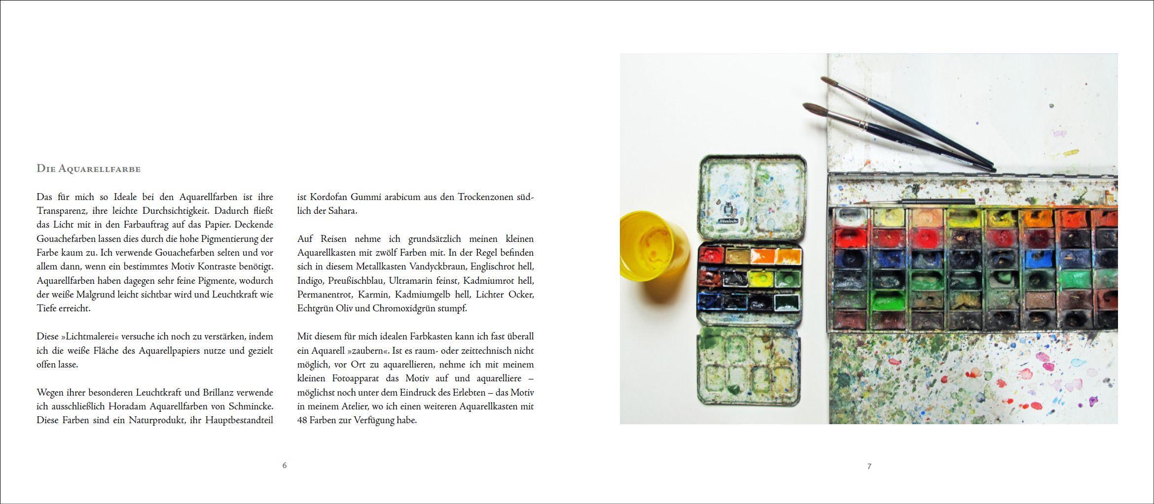 Beispielinhalt (Bild) Reisemomente in Aquarell