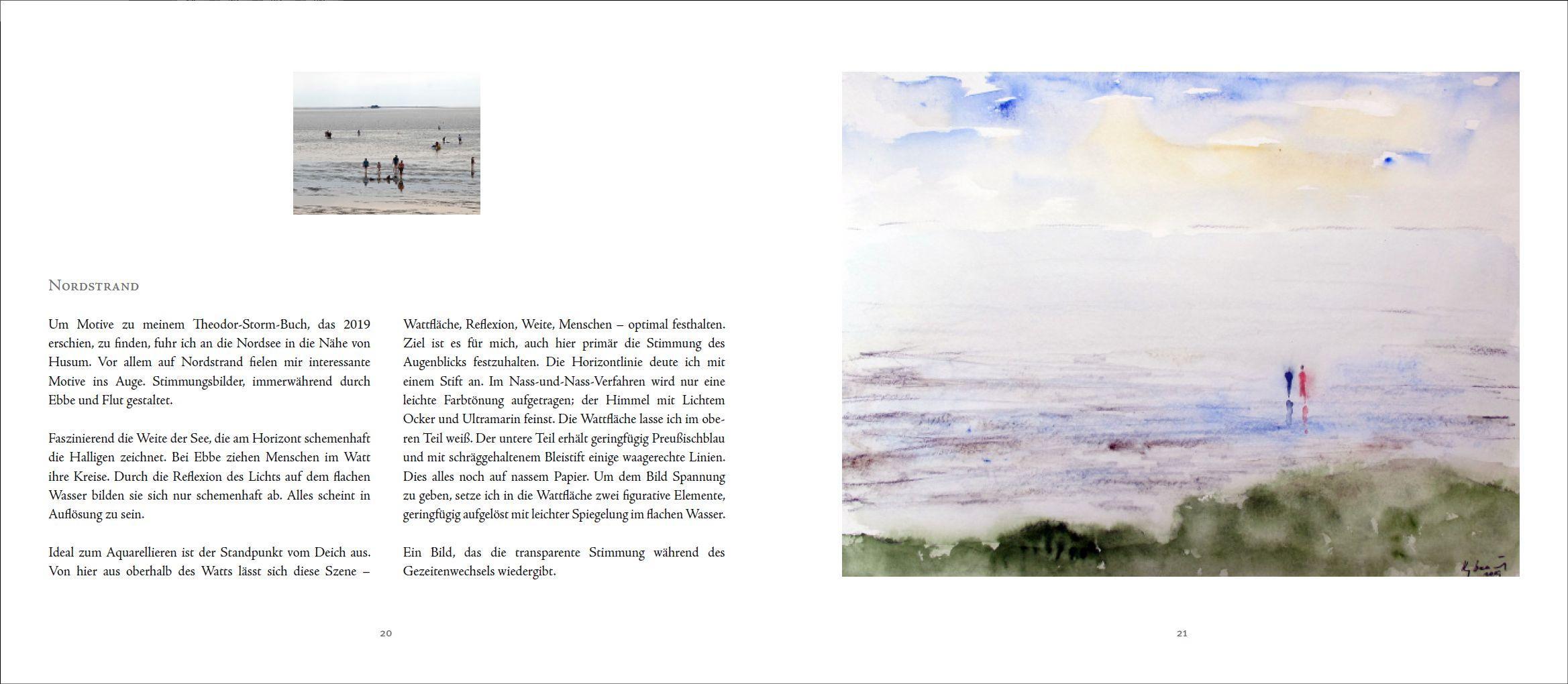 Beispielinhalt (Bild) Reisemomente in Aquarell