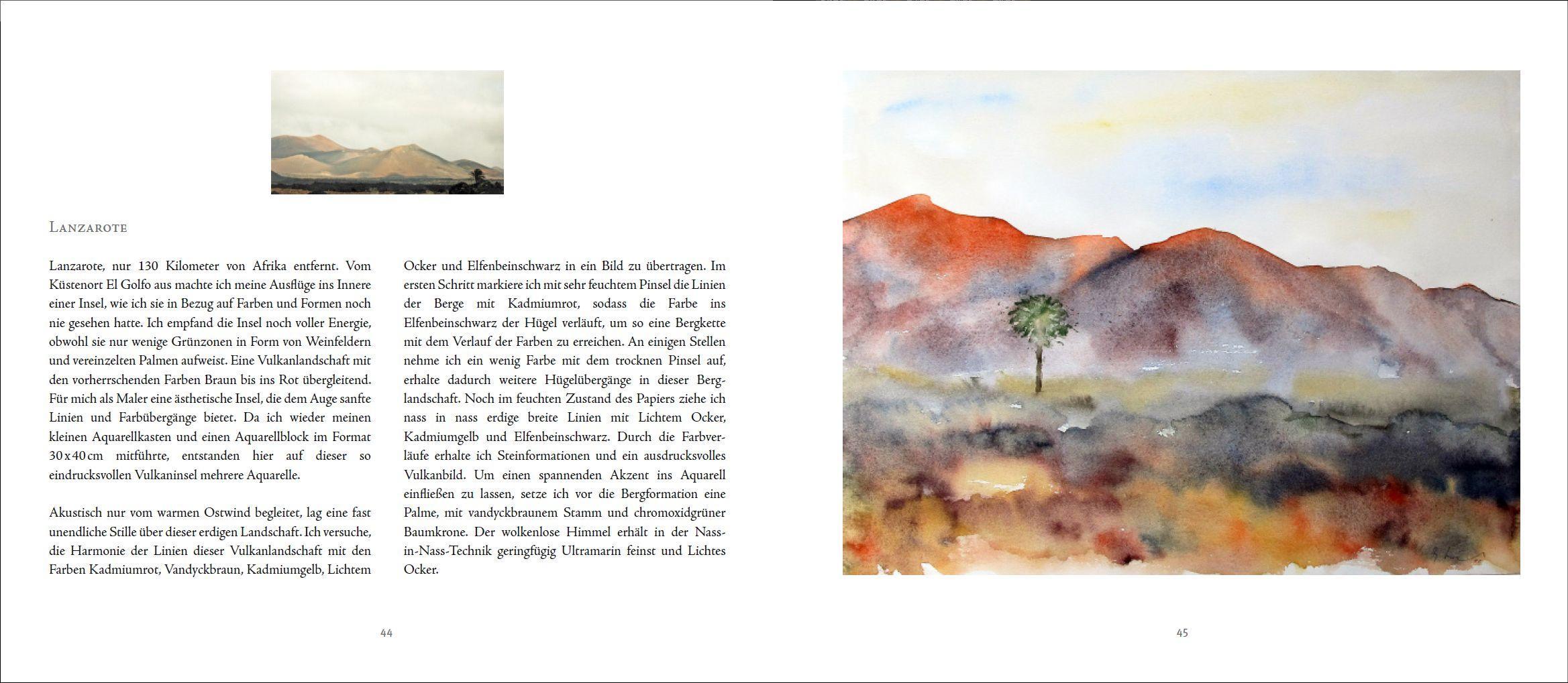 Beispielinhalt (Bild) Reisemomente in Aquarell