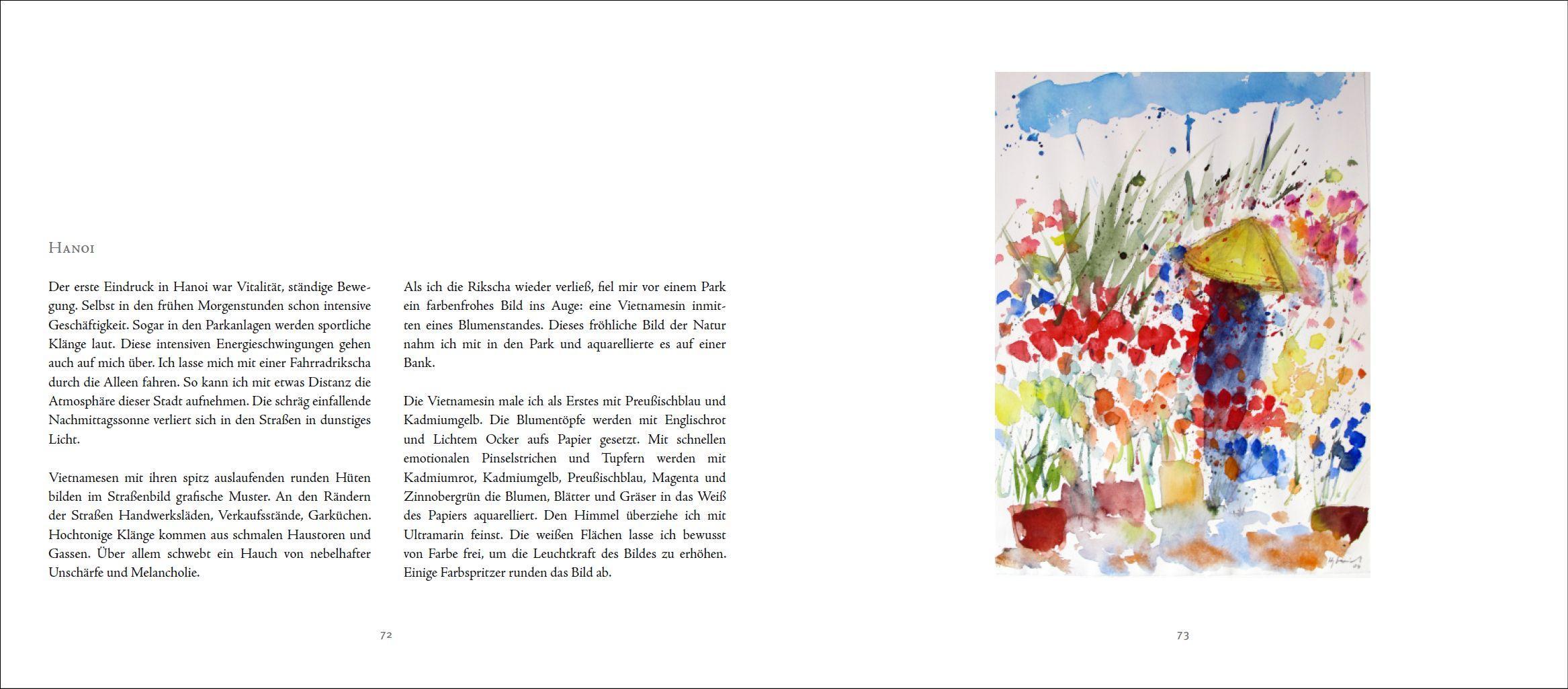 Beispielinhalt (Bild) Reisemomente in Aquarell