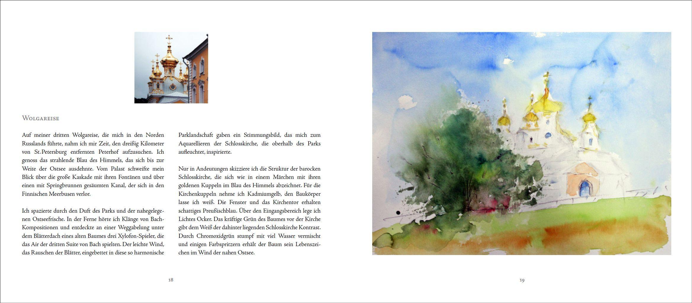 Beispielinhalt (Bild) Reisemomente in Aquarell