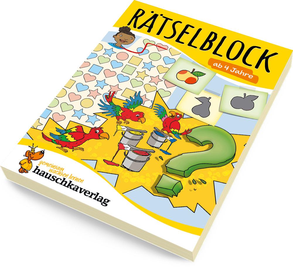 Beispielinhalt (Bild) Rätselblock ab 4 Jahre - Band 1