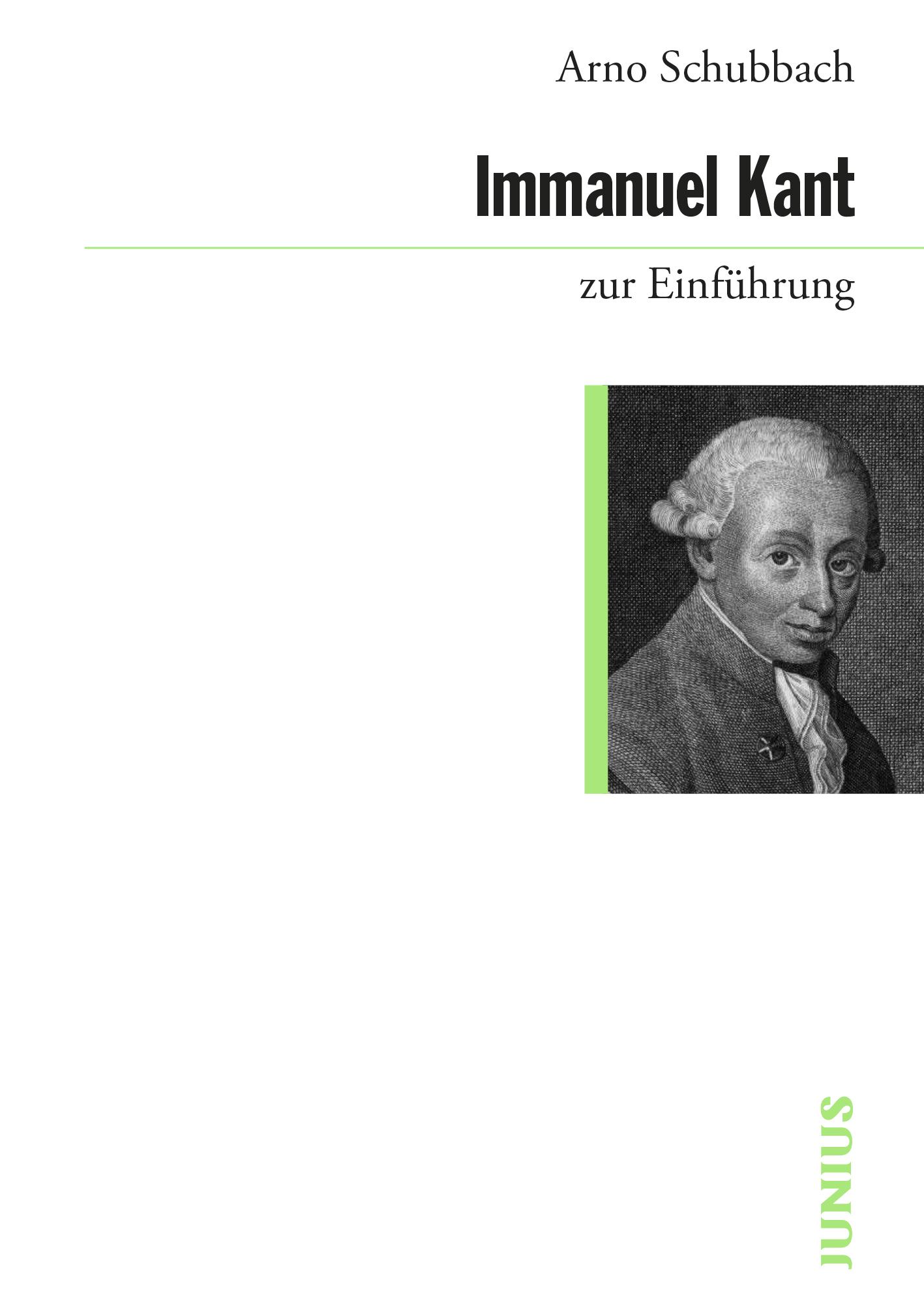 Vorderes Coverbild Immanuel Kant zur Einführung