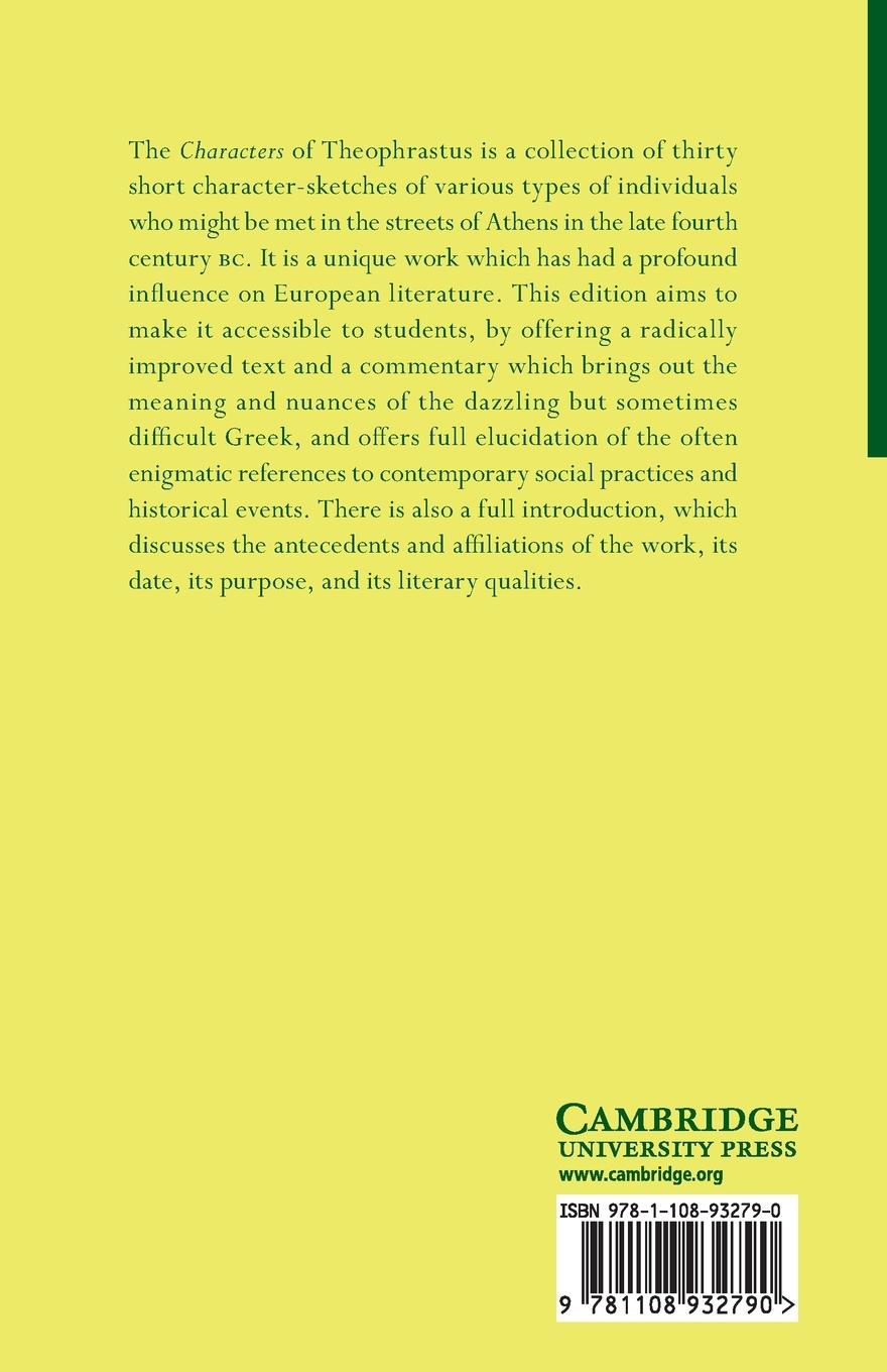 Rückseitencover Theophrastus