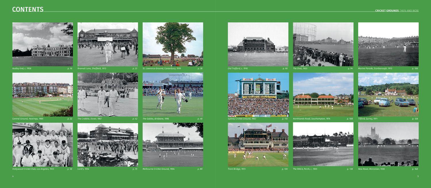 Beispielinhalt (Bild) Cricket Grounds Then and Now