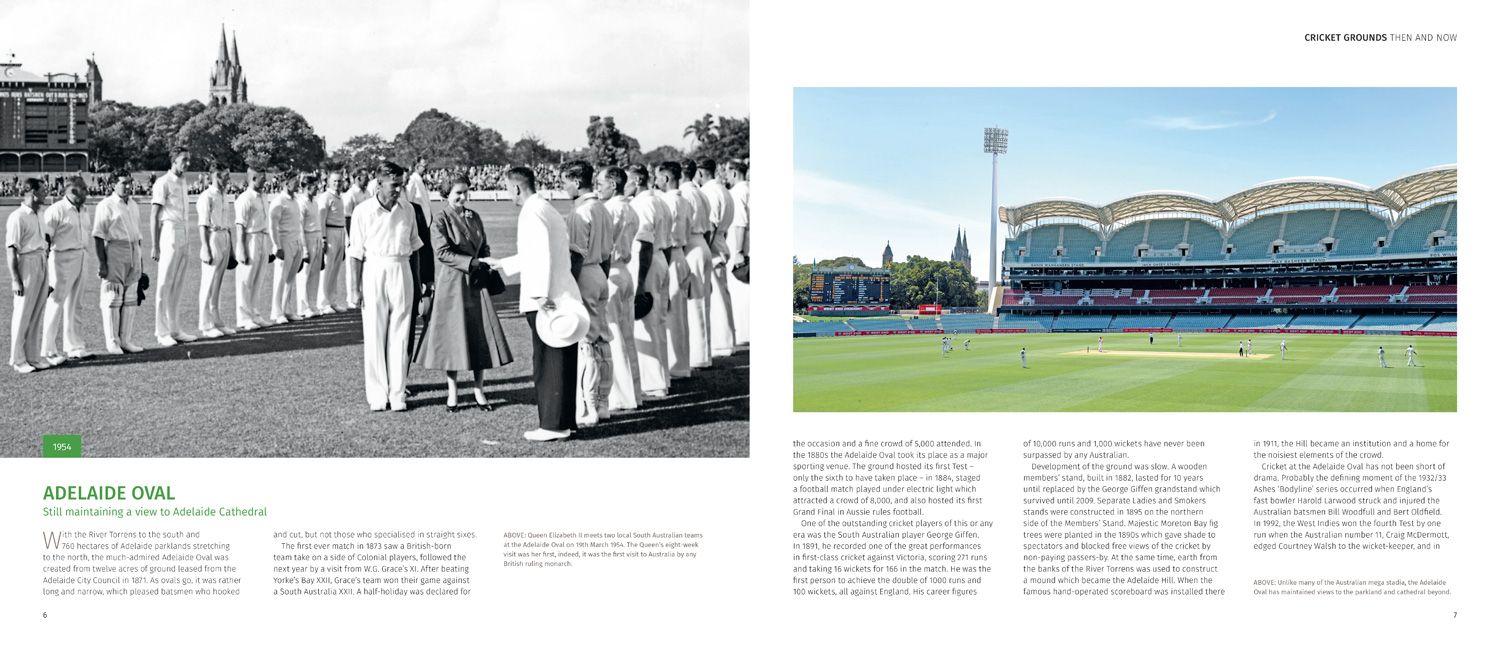 Beispielinhalt (Bild) Cricket Grounds Then and Now