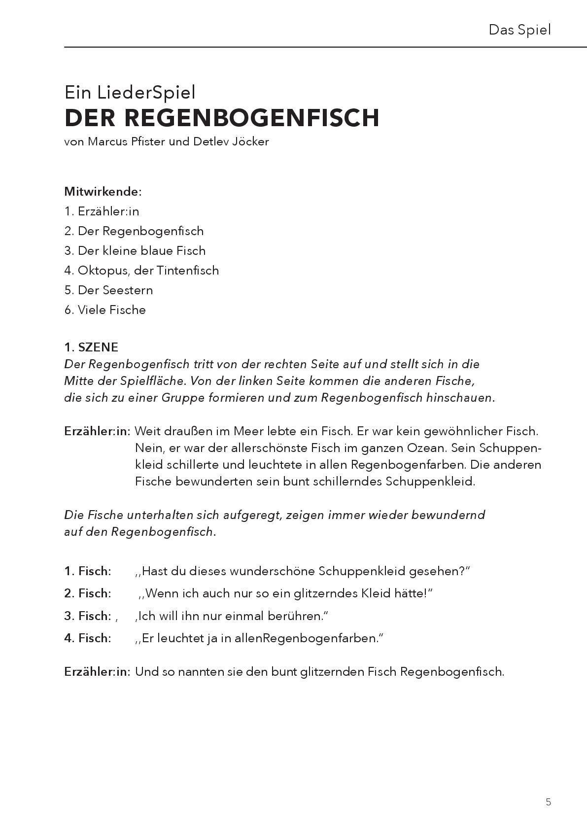 Beispielinhalt (Bild) Der Regenbogenfisch