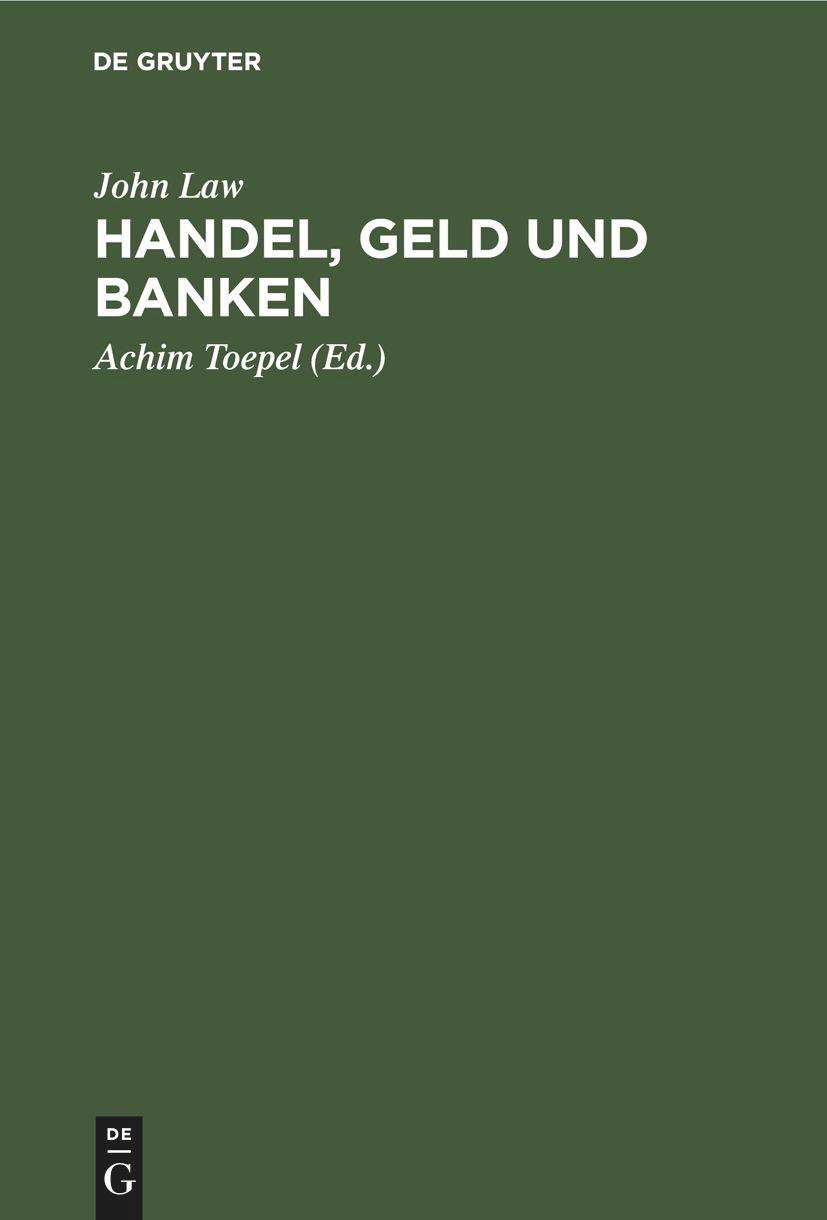 Vorderes Coverbild Handel, Geld und Banken