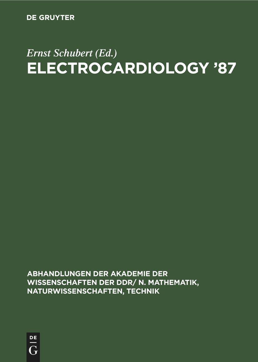 Vorderes Coverbild Electrocardiology '87