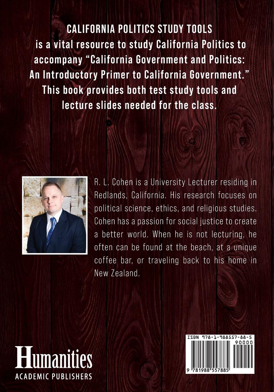 Rückseitencover California Politics Study Tools