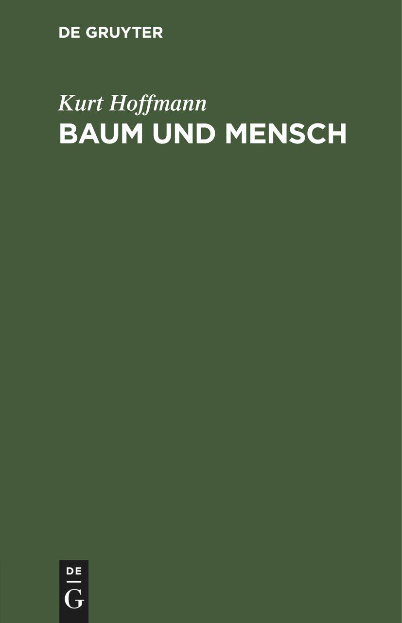 Vorderes Coverbild Baum und Mensch
