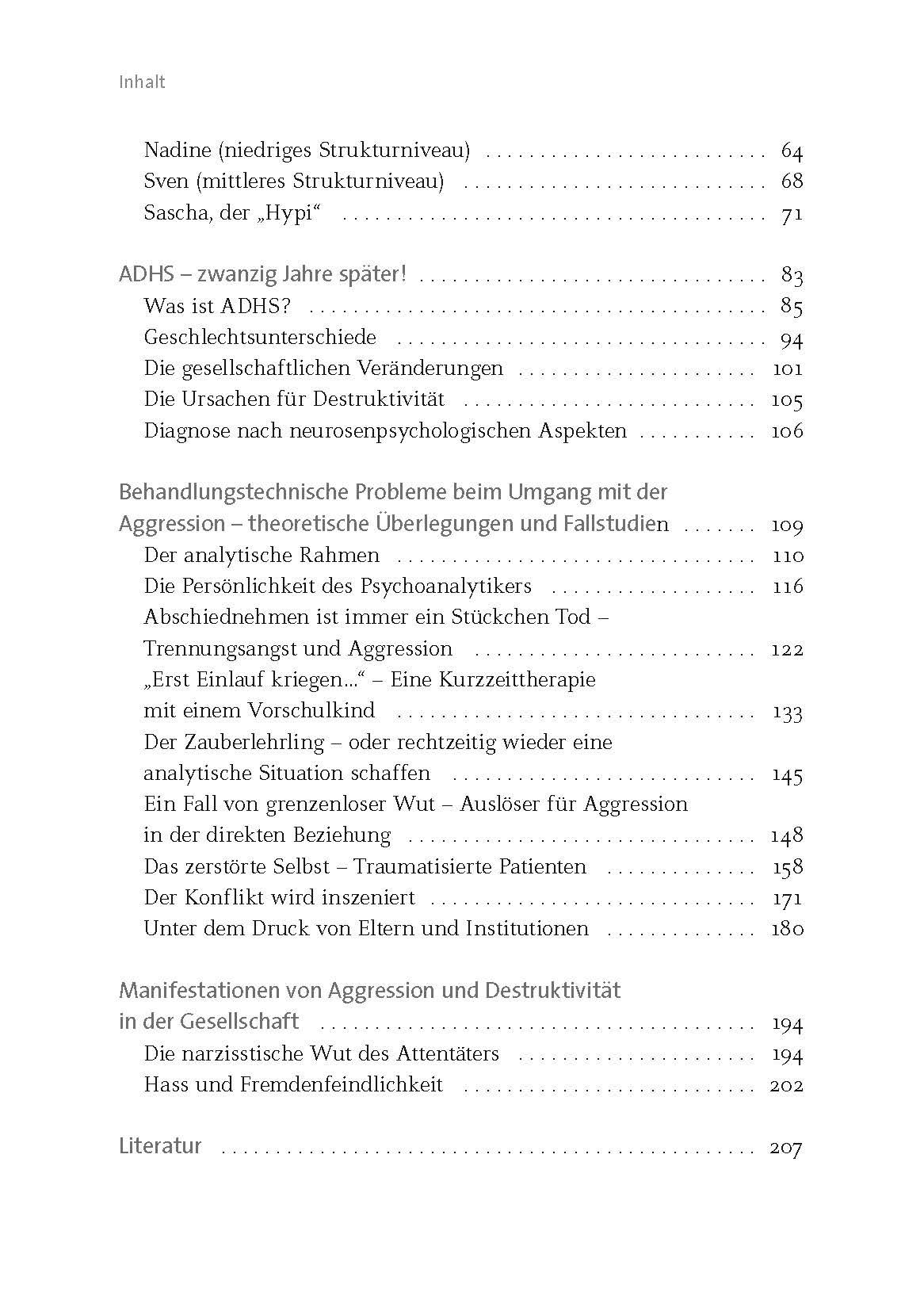 Beispielinhalt (Bild) Aggression in psychodynamischen Therapien mit Kindern und Jugendlichen