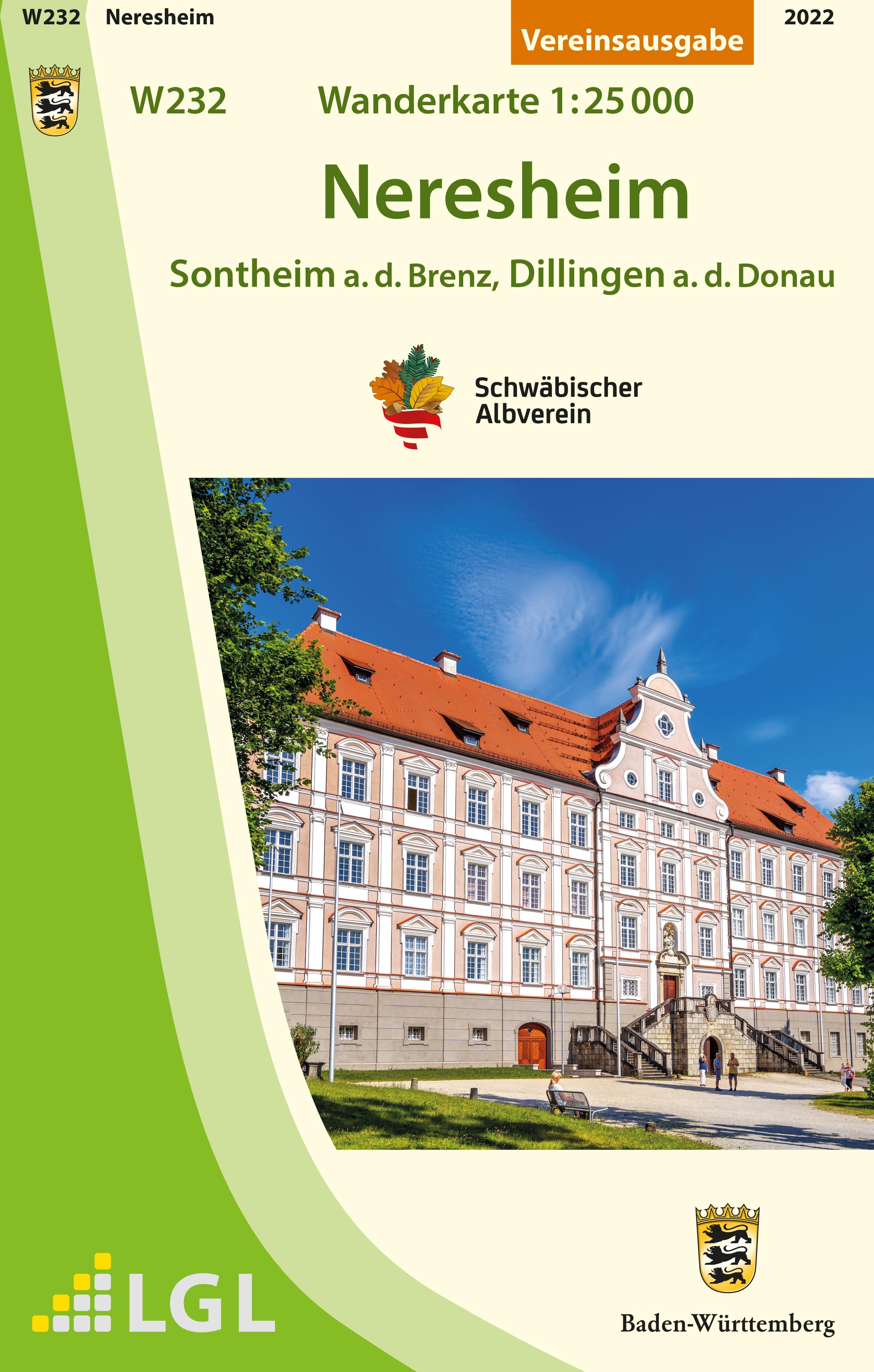 Vorderes Coverbild W232 Neresheim - Sontheim a.d.Brenz, Dillingen a.d.Donau