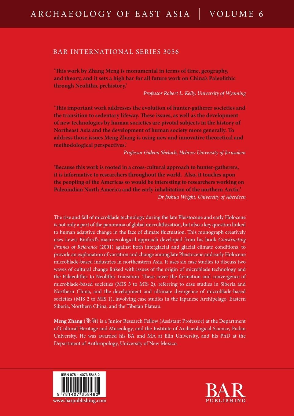 Rückseitencover Late Pleistocene and Early Holocene Microblade-based Industries in Northeastern Asia