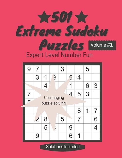 Vorderes Coverbild 501 Extreme Sudoku Puzzles: Expert Level Number Fun