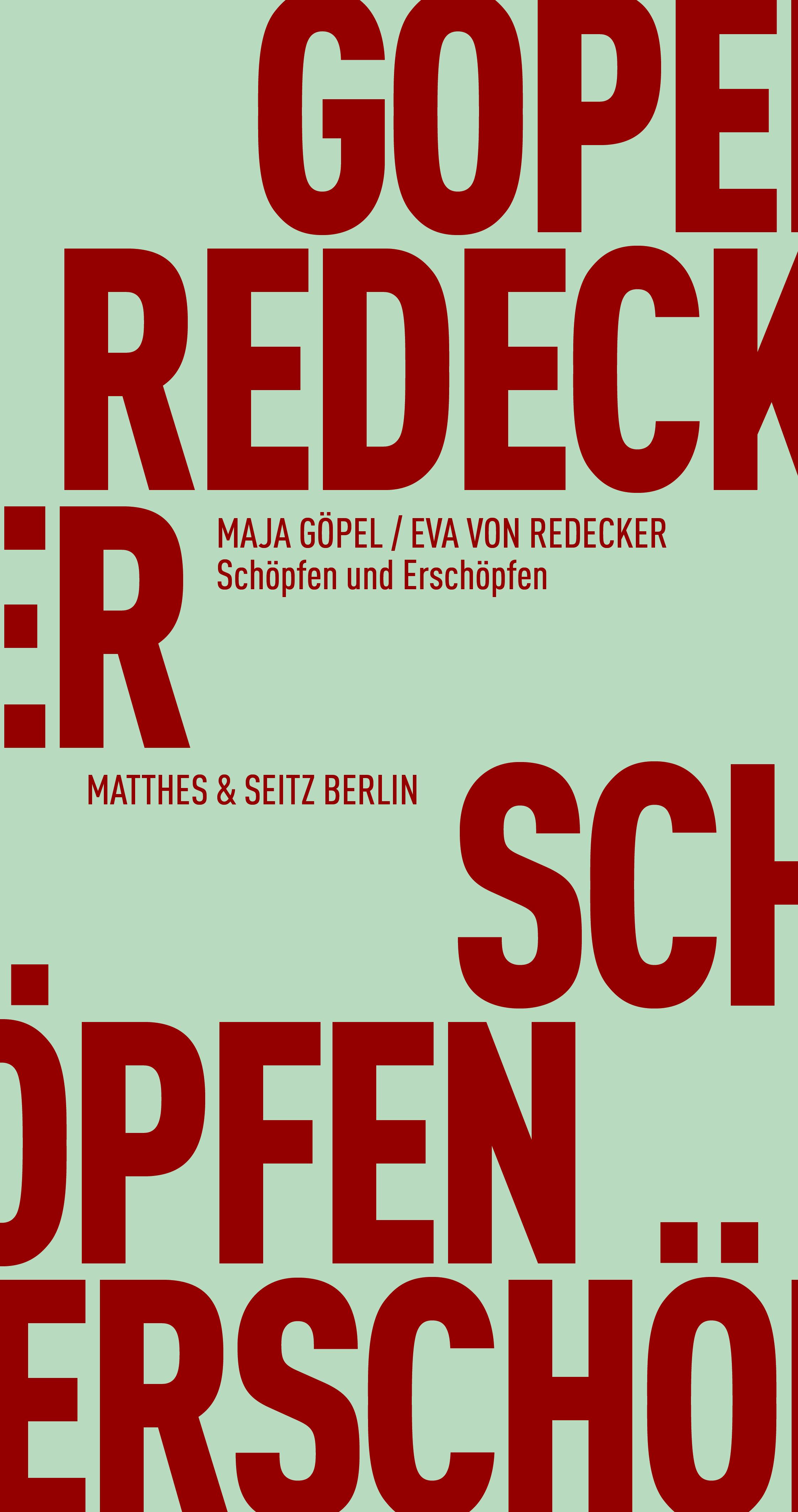 Vorderes Coverbild Schöpfen und Erschöpfen