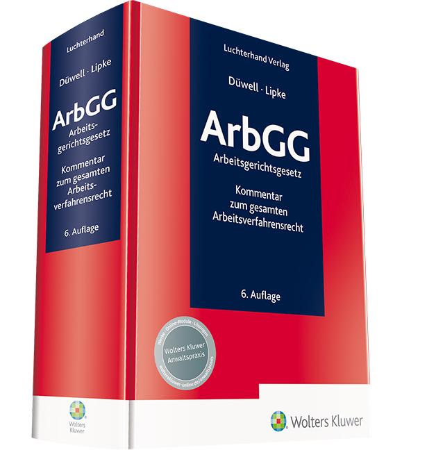 Vorderes Coverbild ArbGG - Arbeitsgerichtsgesetz - Kommentar
