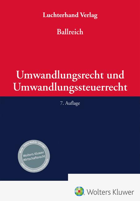 Vorderes Coverbild Umwandlungsrecht und Umwandlungssteuerrecht