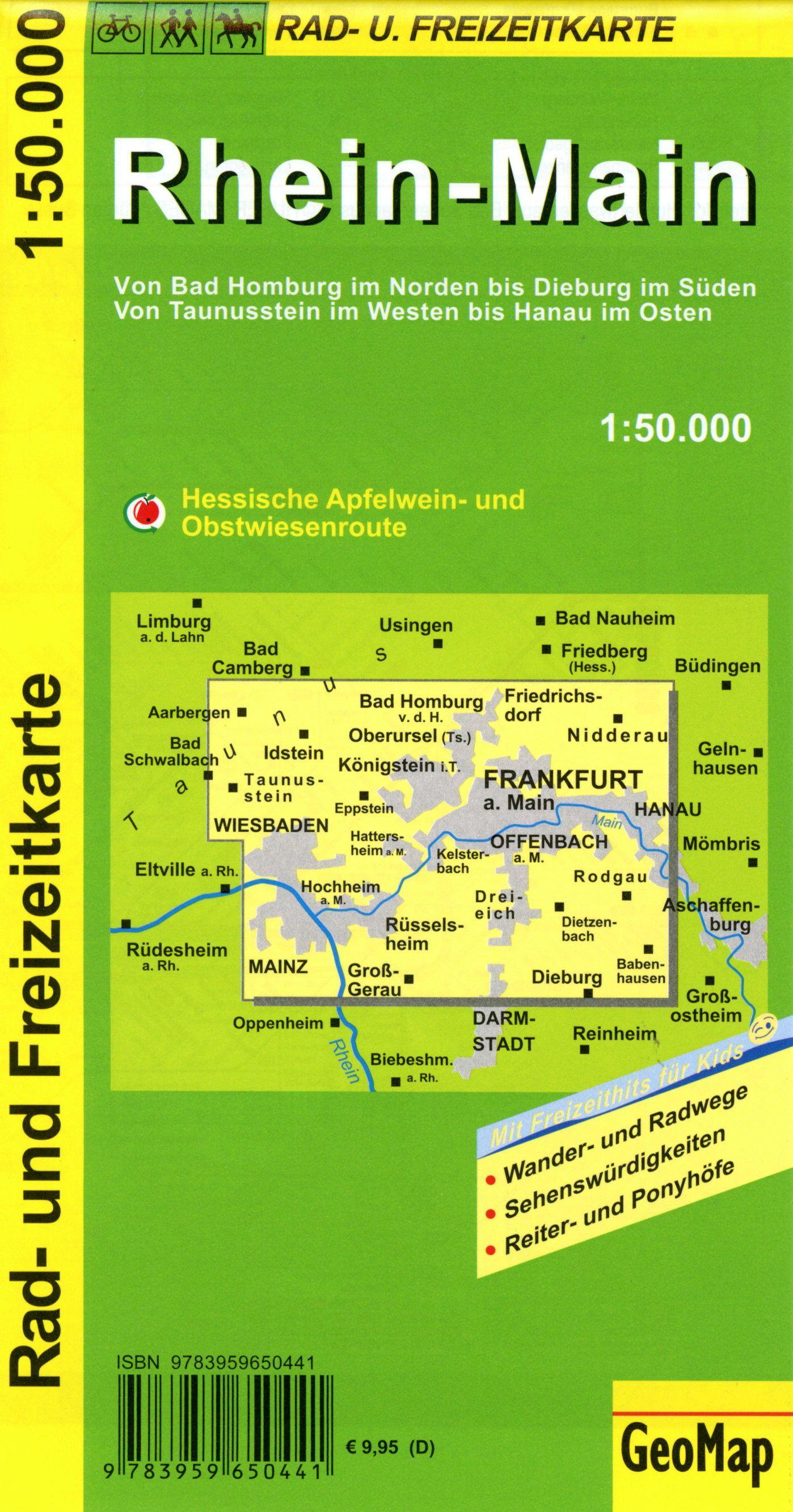 Beispielinhalt (Bild) Rhein-Main Rad- und Freizeitkarte 1:50 000